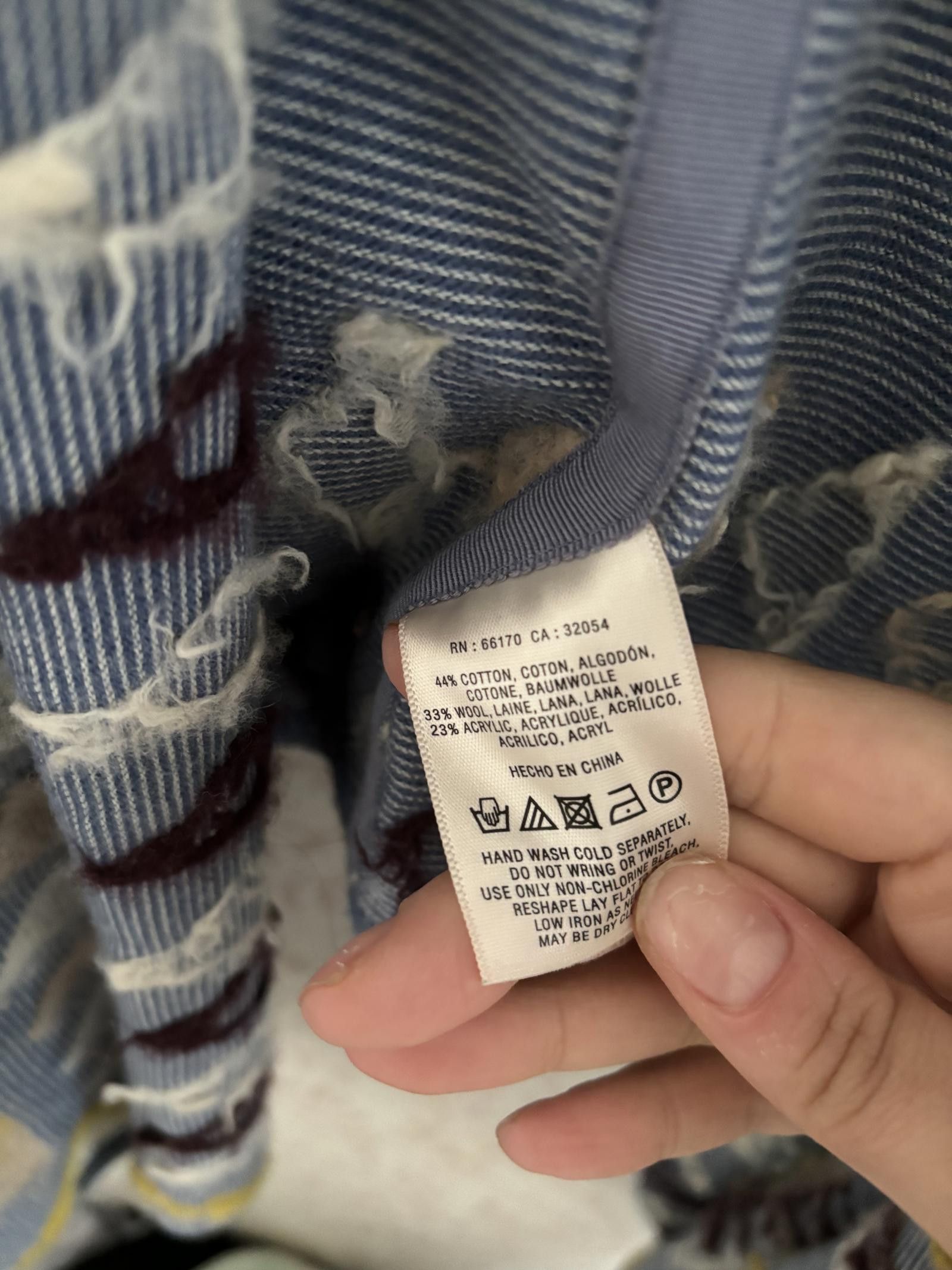 Designer EUC Anthropologie Geo Pattern Wool Cardigan - Fiets Voor 2 Size XS / US 0-2 / IT 36-38 - 4 Thumbnail