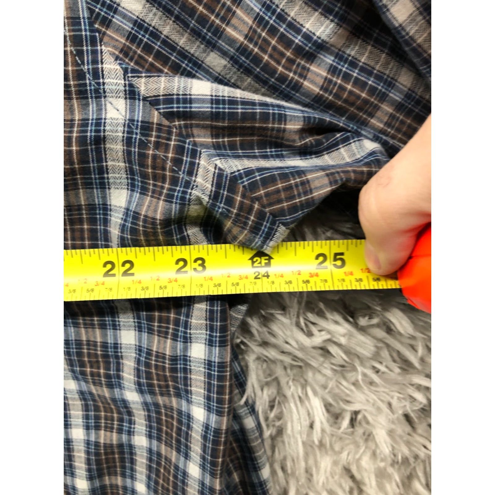 Arrow Arrow Shirt XL Mens Long Sleeve Button-Down Plaid Multicolor Collar Classic Modern Button Up Shirt Size US XL / EU 56 / 4 - 5 Thumbnail