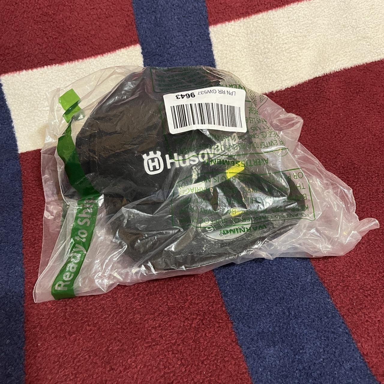 New Era NWT Husqvarna New Era black striped flat cap SnapBack hat Size ONE SIZE - 1 Thumbnail