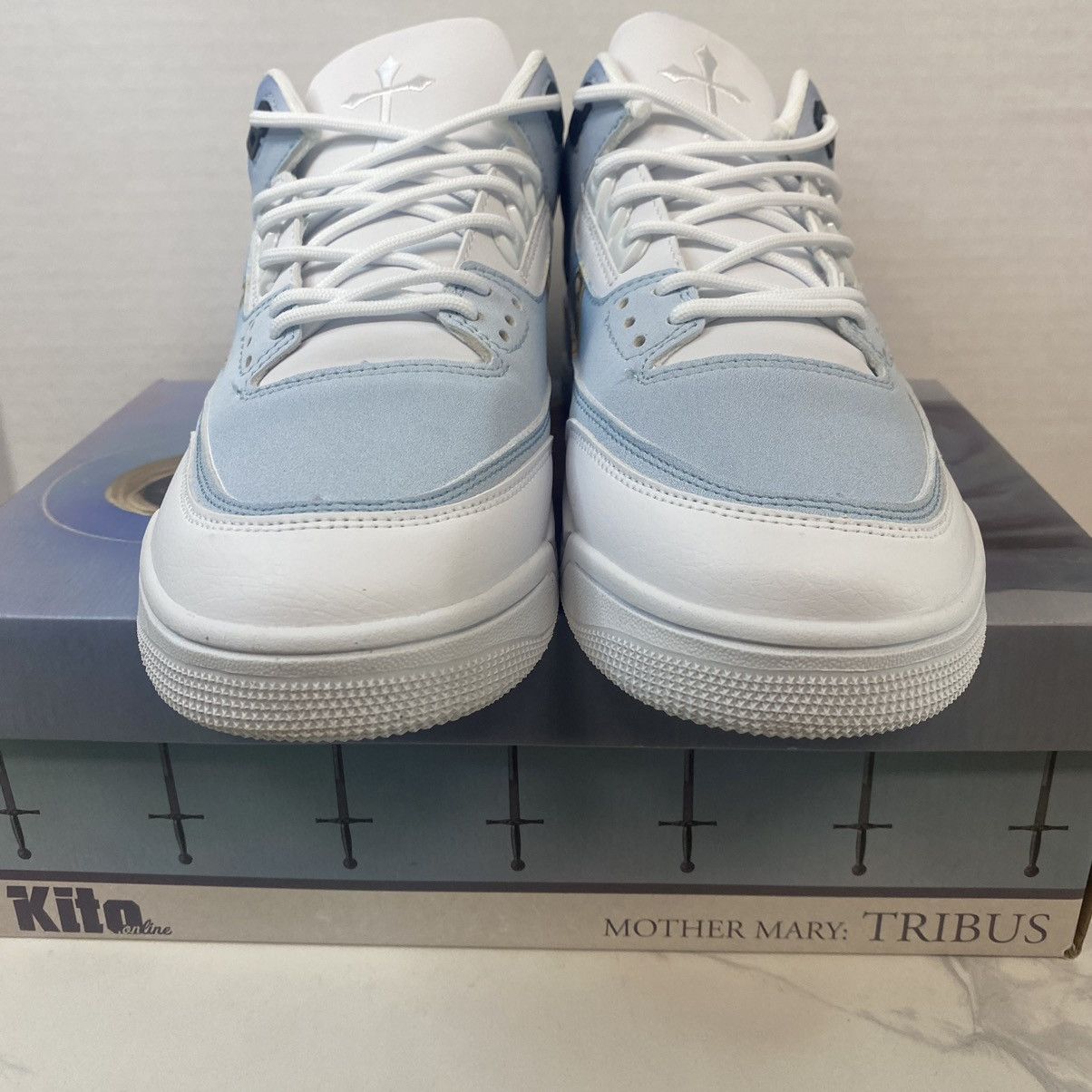 Kitowares Kito Wares Jordan 3 Style Mother Mary Tribute Mens Size 9 Size US 9 / EU 42 - 5 Thumbnail