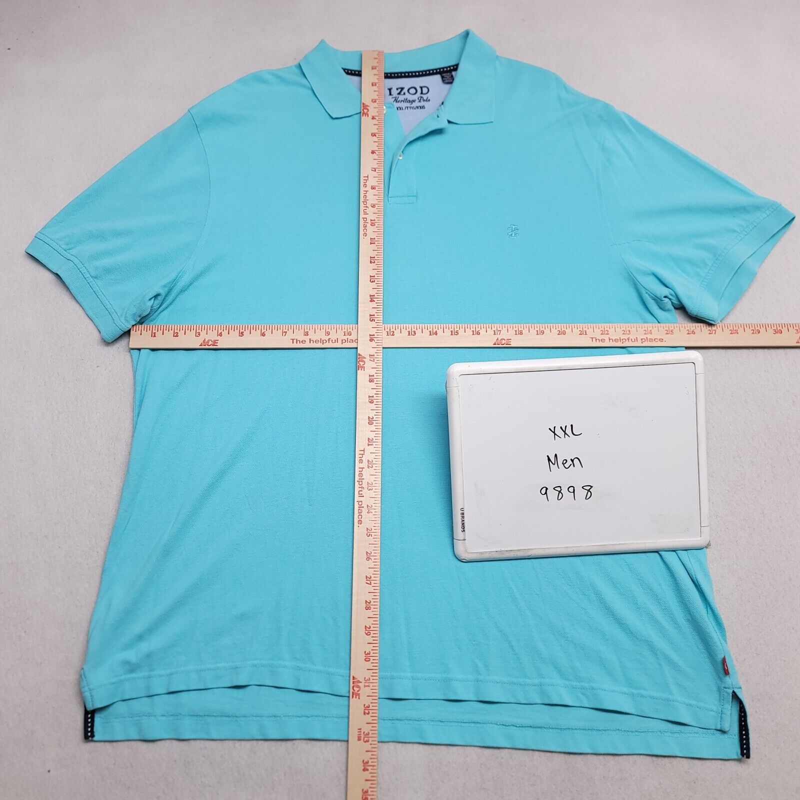 Izod IZOD Pullover Short Sleeve Polo Shirt Mens Size 2XL Blue Size US XXL / EU 58 / 5 - 8 Thumbnail