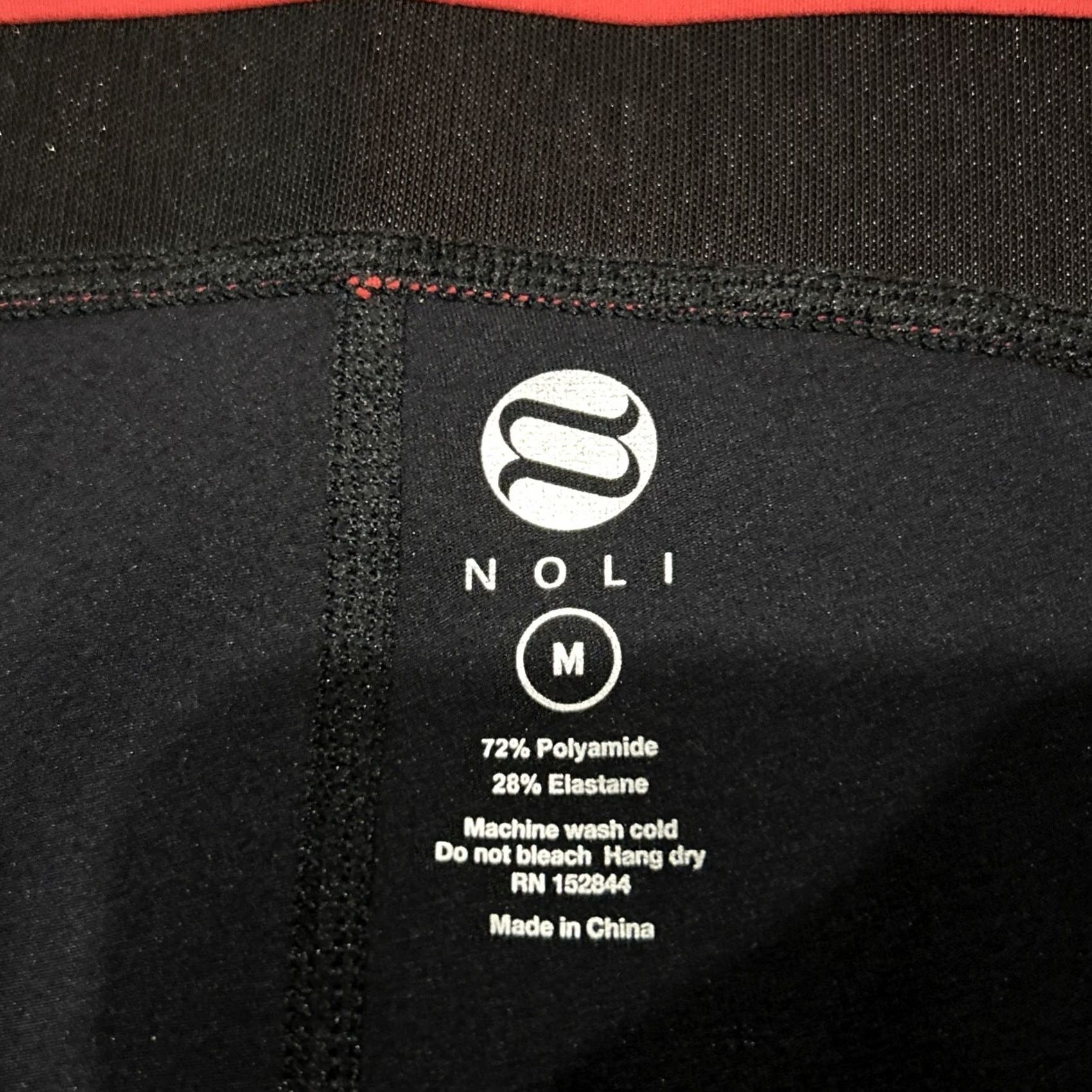 Vintage Noli Shorts Yoga Bike M Navy Blue White Stretch B24 Size 32" / US 10 / IT 46 - 2 Thumbnail