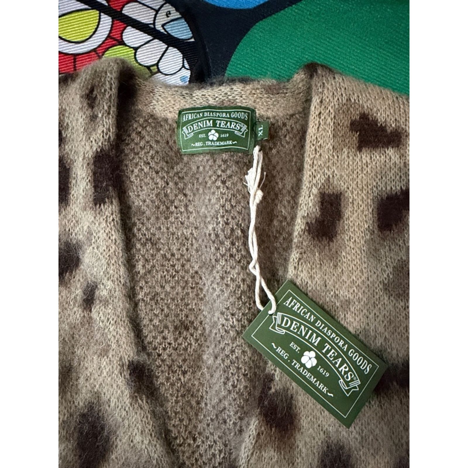 DENIM TEARS Denim Tears Giraffe Cardigan Size US XL / EU 56 / 4 - 8 Thumbnail