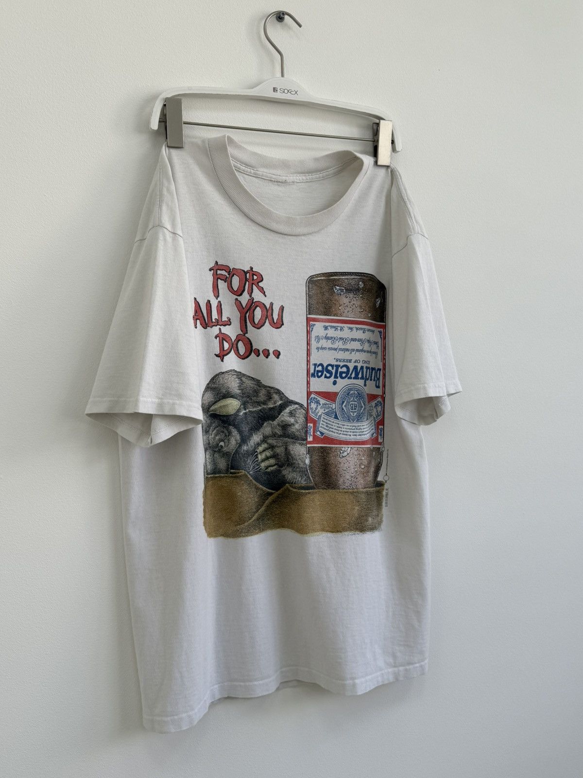 Vintage Vintage 1995 Budwiser Graphic T-Shirt Size US XL / EU 56 / 4 - 1 Thumbnail