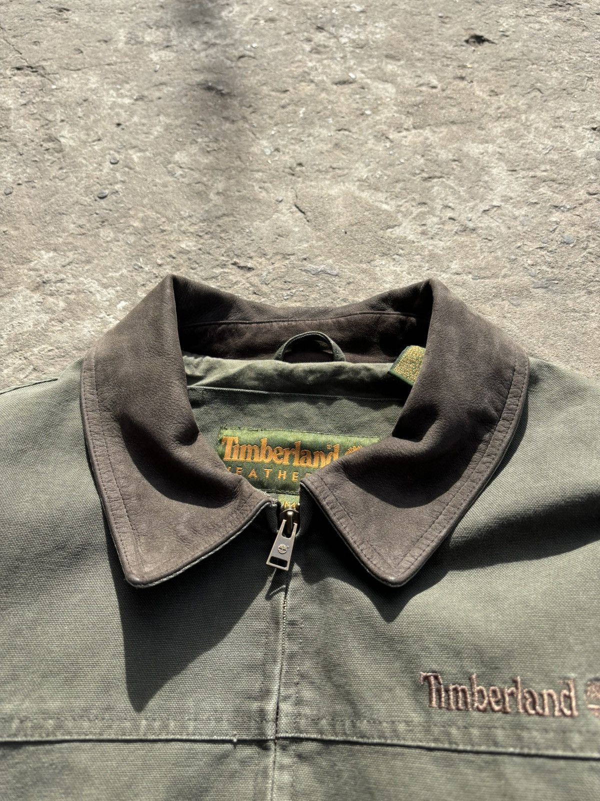Timberland × Vintage Vintage Timberland 90s Duck Work Khaki Jacket Size US XL / EU 56 / 4 - 4 Thumbnail
