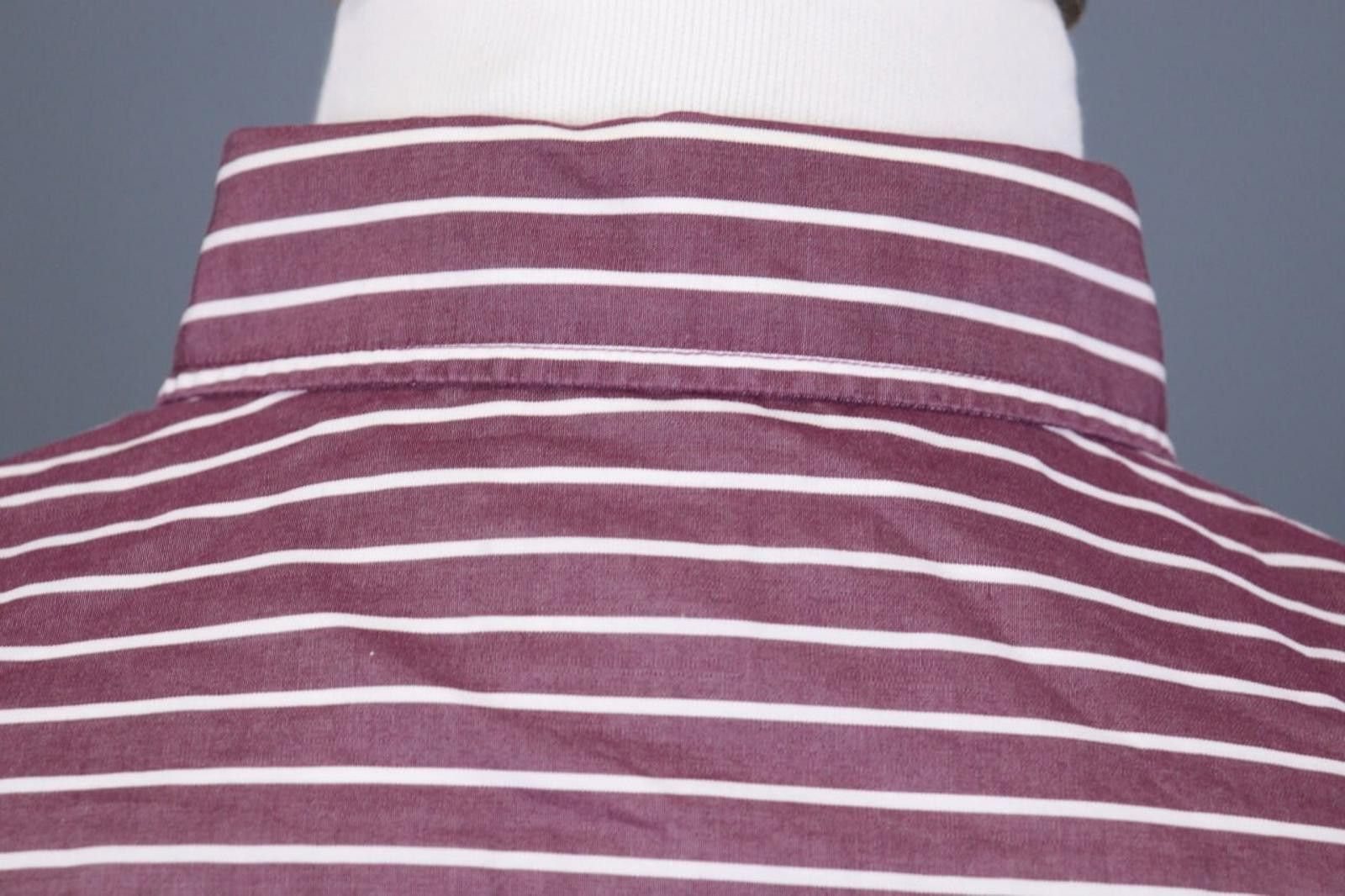 Paul & Shark Paul & Shark Yachting Burgundy Striped Shirt Size 41 Size US M / EU 48-50 / 2 - 10 Thumbnail
