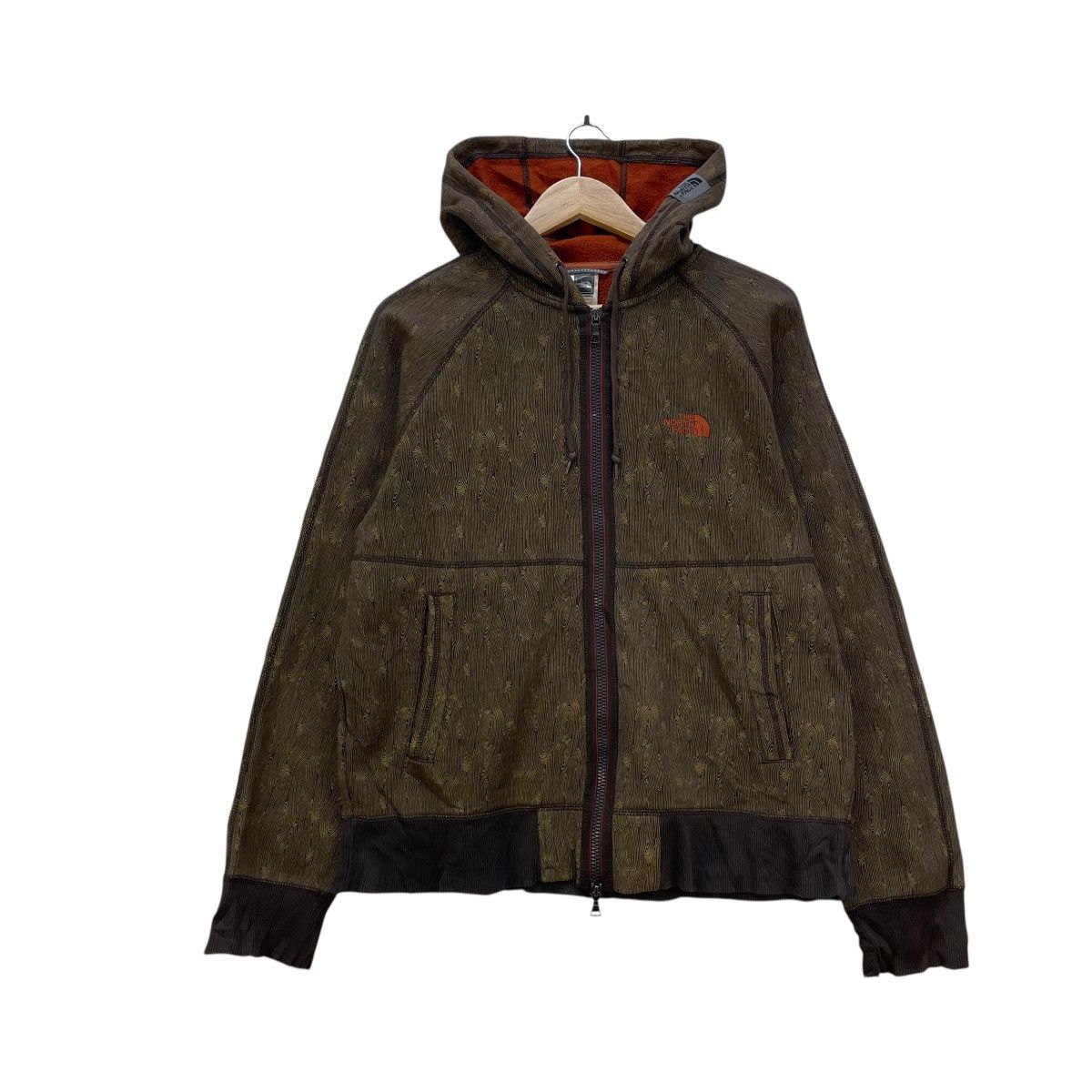 The North Face 💥Vintage TNF The North Face Wood Grain Bamboo Zip Up Size US M / EU 48-50 / 2 - 2 Thumbnail