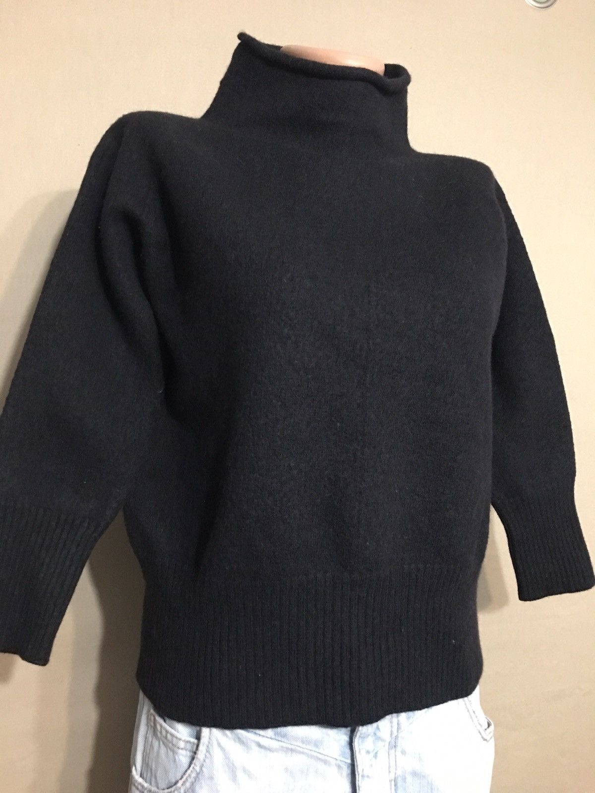OSKA OSKA Black Virgin Wool High neck Sweater Size XS Size XS / US 0-2 / IT 36-38 - 3 Thumbnail