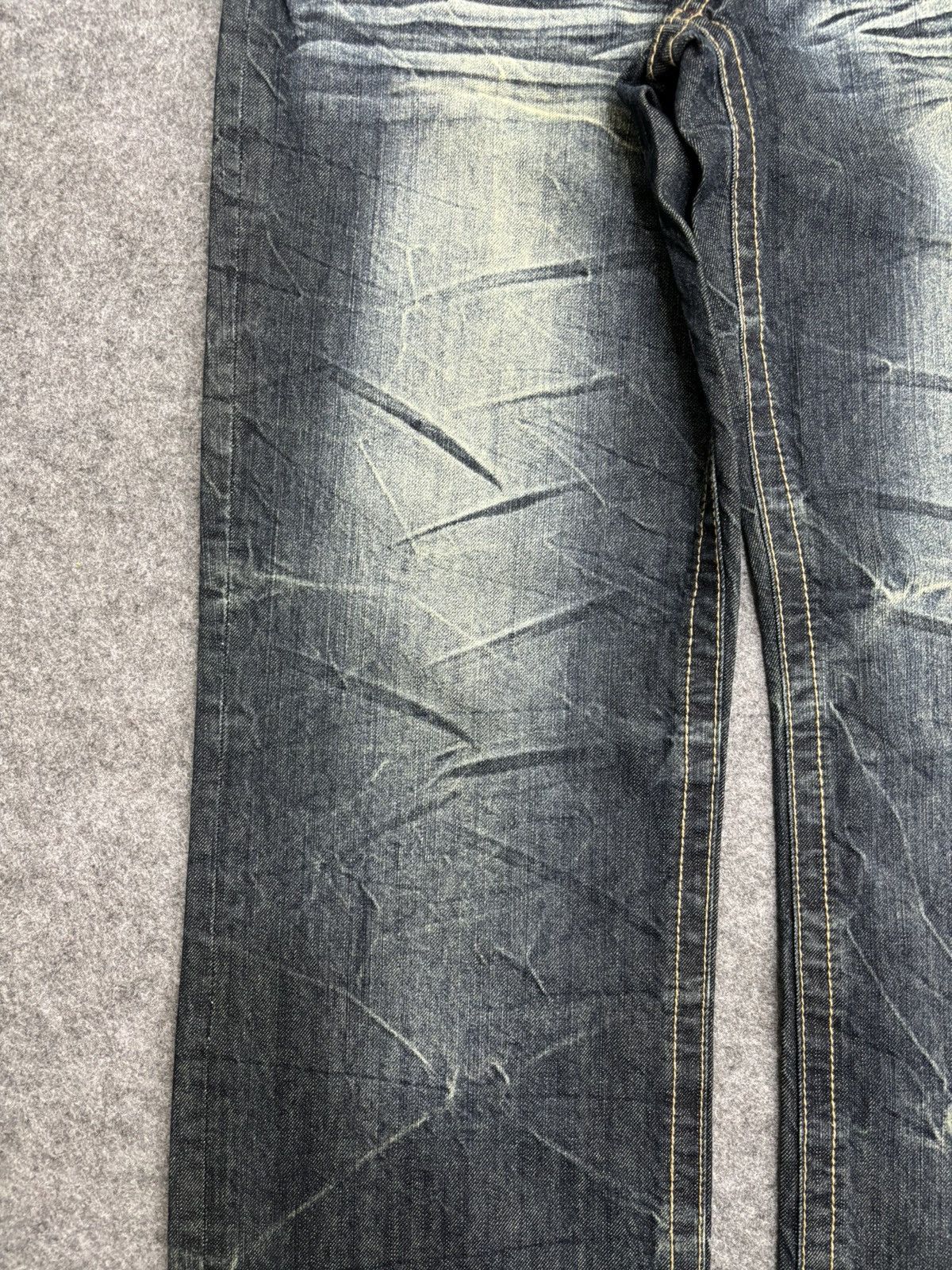 Japanese Brand 💥Insane Japan Fashion💥Daily Topics Loose Denim F512 Size US 36 / EU 52 - 7 Thumbnail