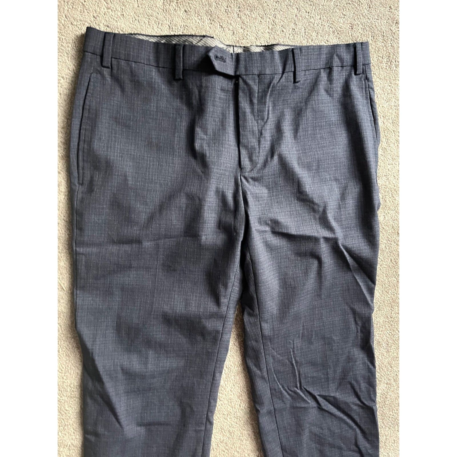 Michael Kors Michael Kors Dress Pants Mens Navy Straight Leg Flat Front Stretch Size 36Inseam 29in Regular Waist 36 Color Navy Pattern Solid Size US 36 / EU 52 - 2 Thumbnail
