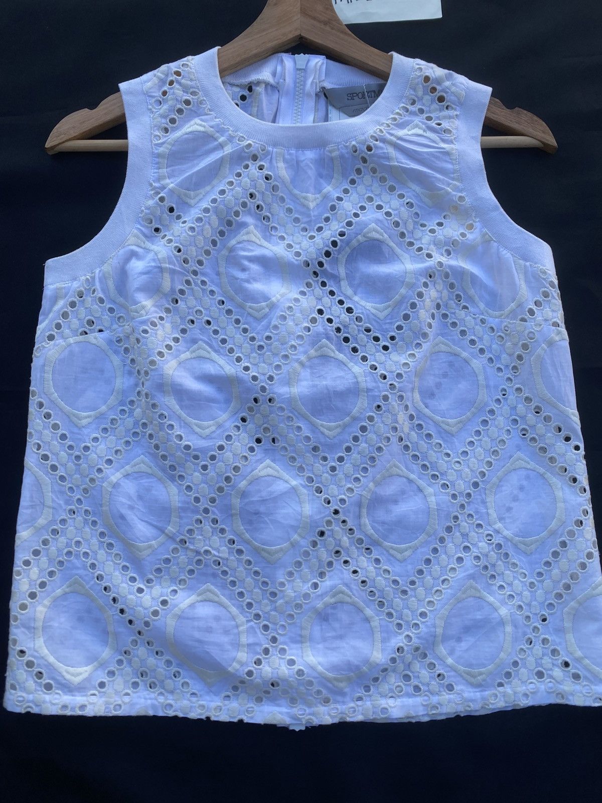 Max Mara Rare Sportmax Embroidered Sleeveless Top Size S / US 4 / IT 40 - 5 Thumbnail