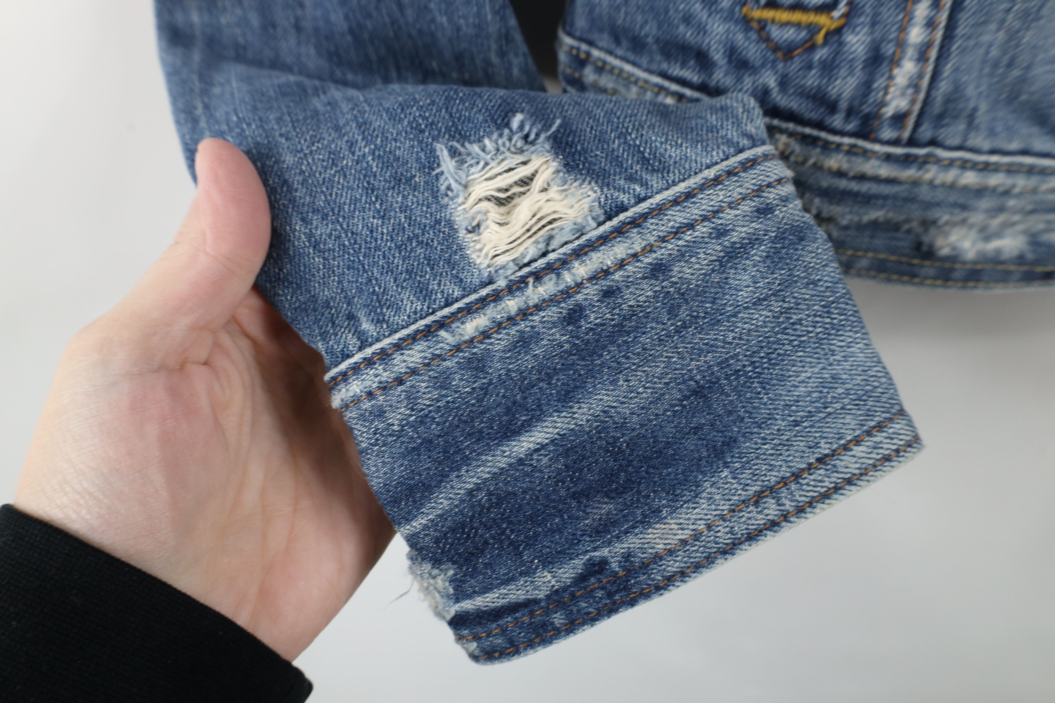 Abercrombie & Fitch × Vintage Vintage Y2K Abercrombie & Fitch Denim Jean Trucker Jacket Size S / US 4 / IT 40 - 4 Thumbnail