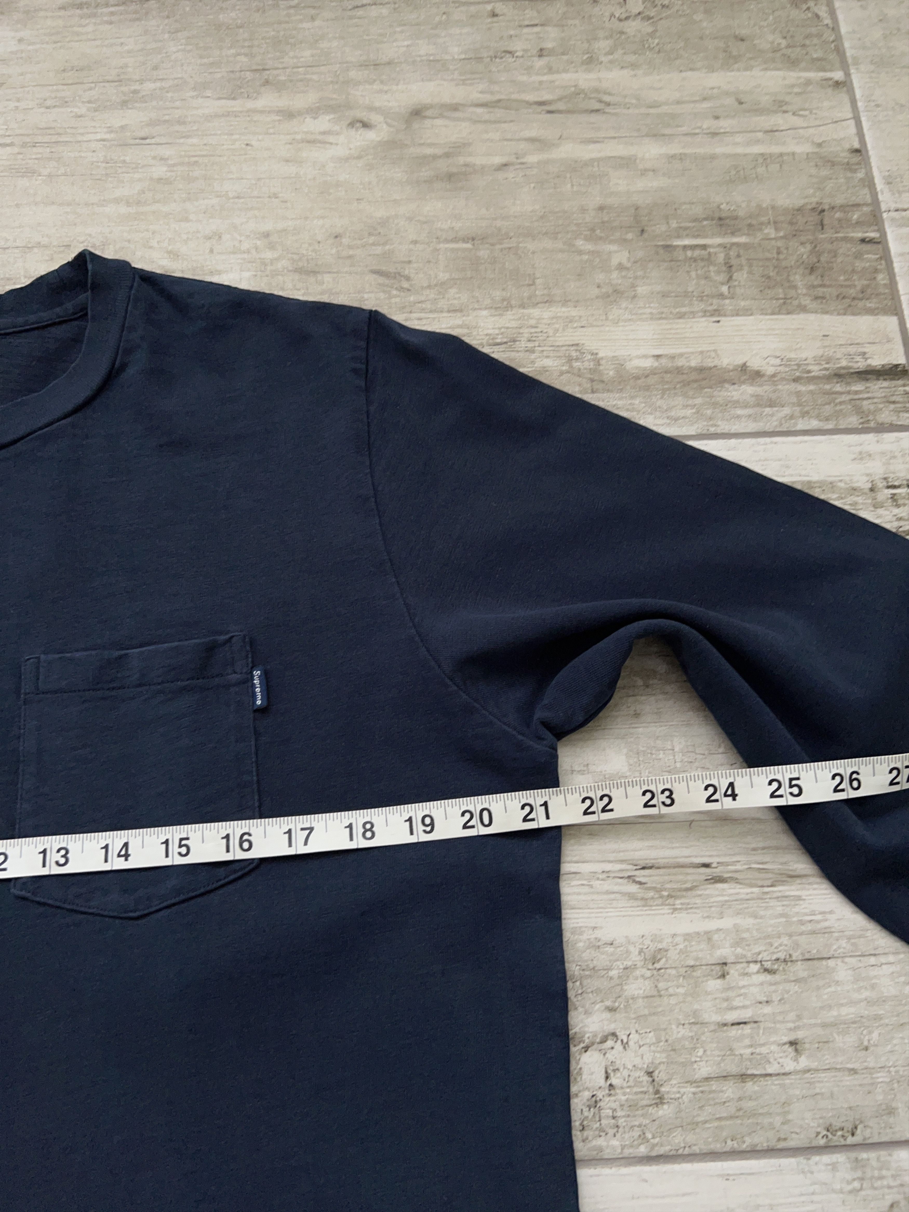 Supreme Supreme Pocket Long Sleeve Shirt Pullover Navy Blue Cotton L Size US M / EU 48-50 / 2 - 6 Thumbnail