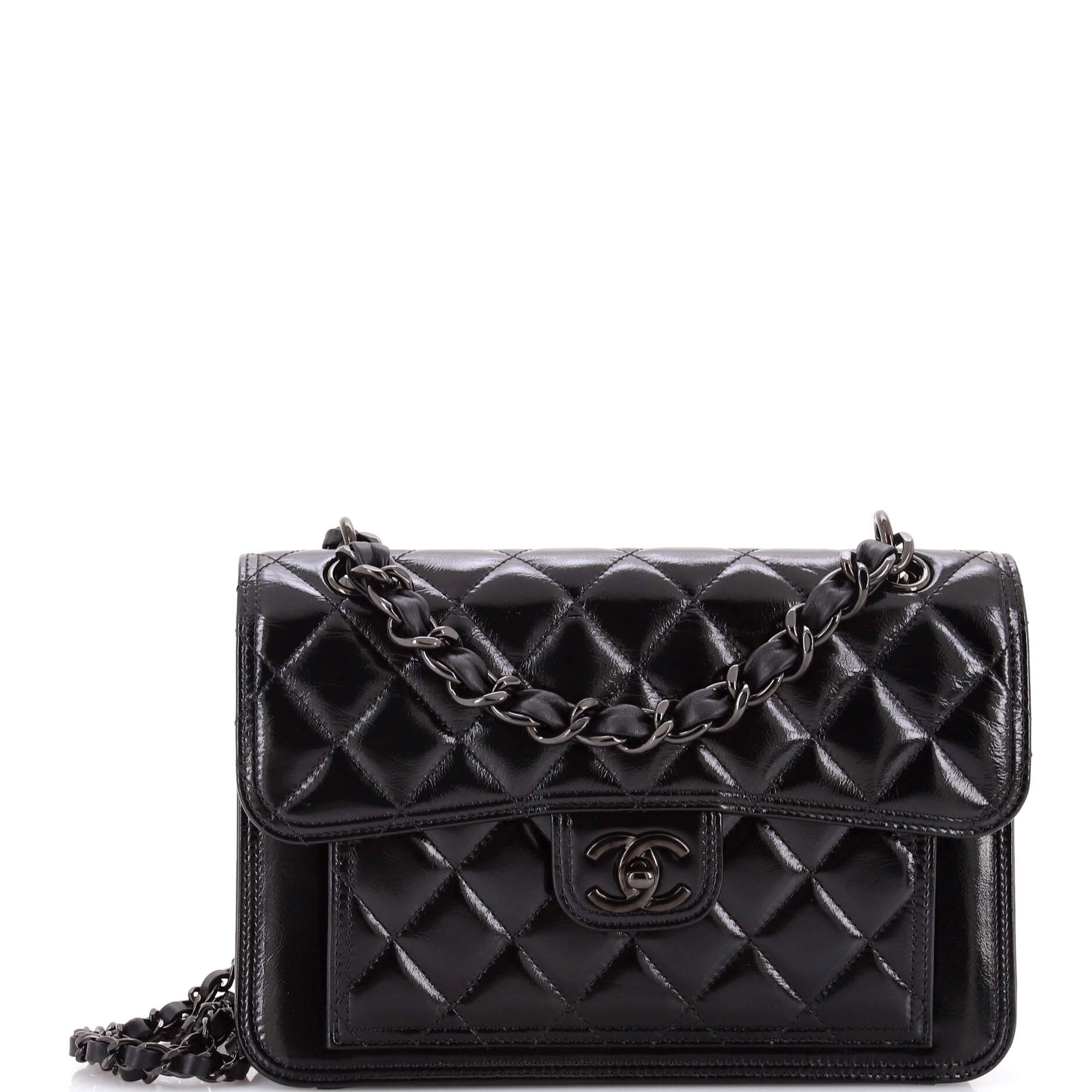 Chanel So Black Double You CC Flap Bag Size ONE SIZE - 1 Thumbnail