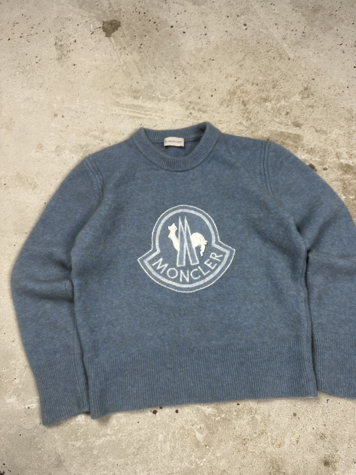 Moncler Moncler Wool Yak Big Logo Sweater Knit Jumper Luxury Size XS / US 0-2 / IT 36-38 - 4 Thumbnail