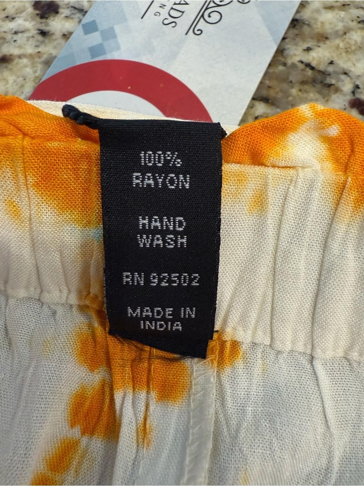 Other Sacred Threads tie dye shorts orange white pockets ruffles Size 30" / US 8 / IT 44 - 7 Thumbnail