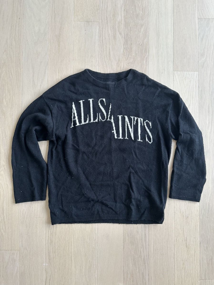 Allsaints Allsaints split logo crewneck sweater Size US S / EU 44-46 / 1 - 1 Thumbnail