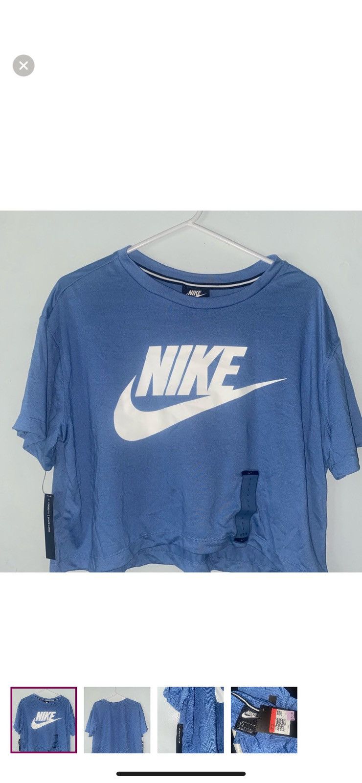 Nike Blue Nike Top Size L / US 10 / IT 46 - 1 Thumbnail