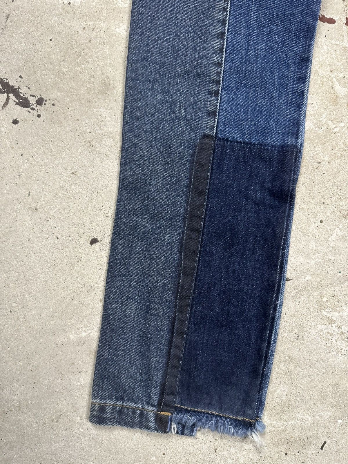 McQ Alexander McQueen Alexander McQueen MCQ Patchwork Jeans Denim Pants Size US 29 - 14 Thumbnail