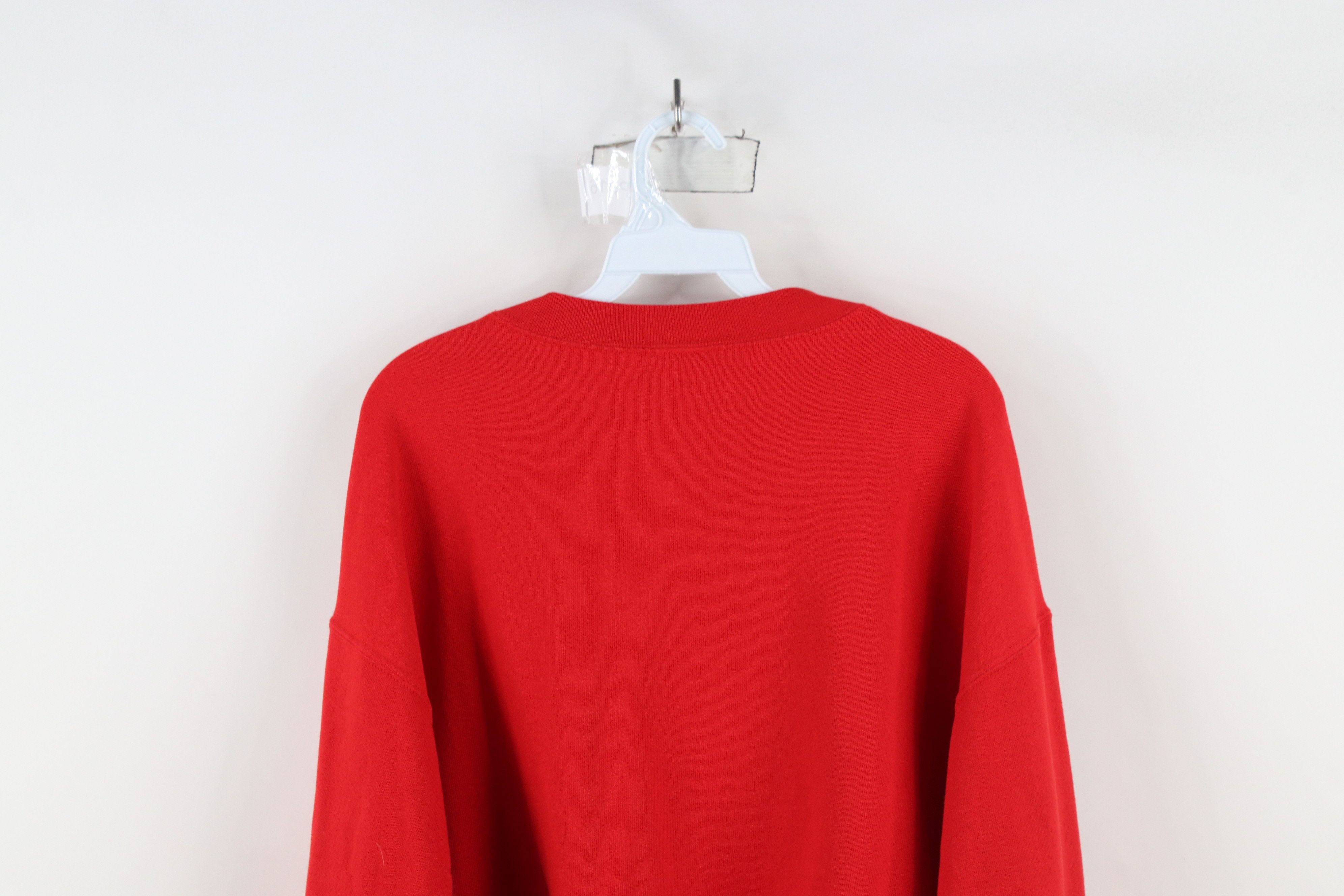 Vintage Vintage 90s Spell Heavy Ohio State University Sweatshirt Red Size US L / EU 52-54 / 3 - 10 Thumbnail