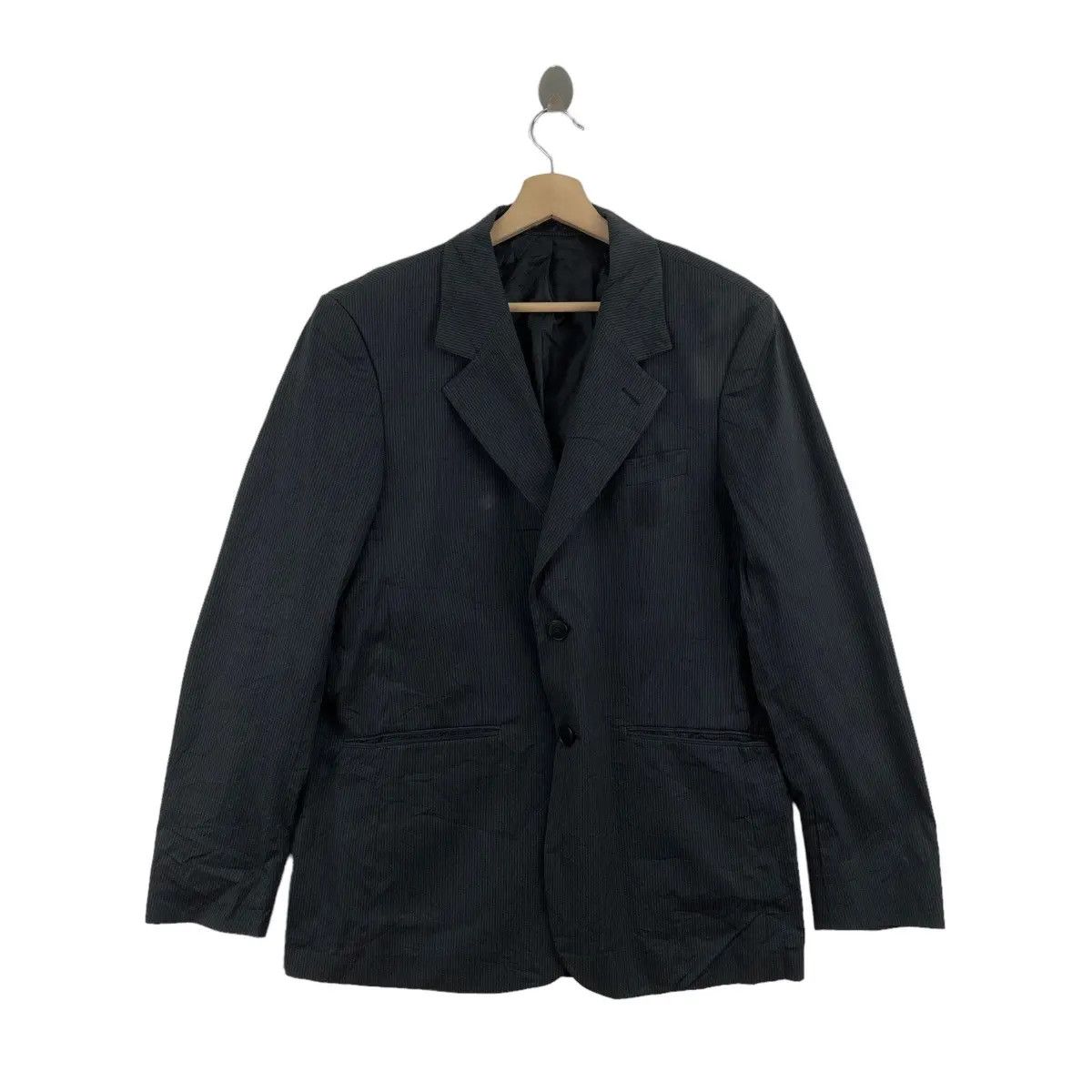 agnes b. Vintage AGNES B. PARIS Homme 2 Button Striped Blazer Sport Size 40R - 1 Thumbnail