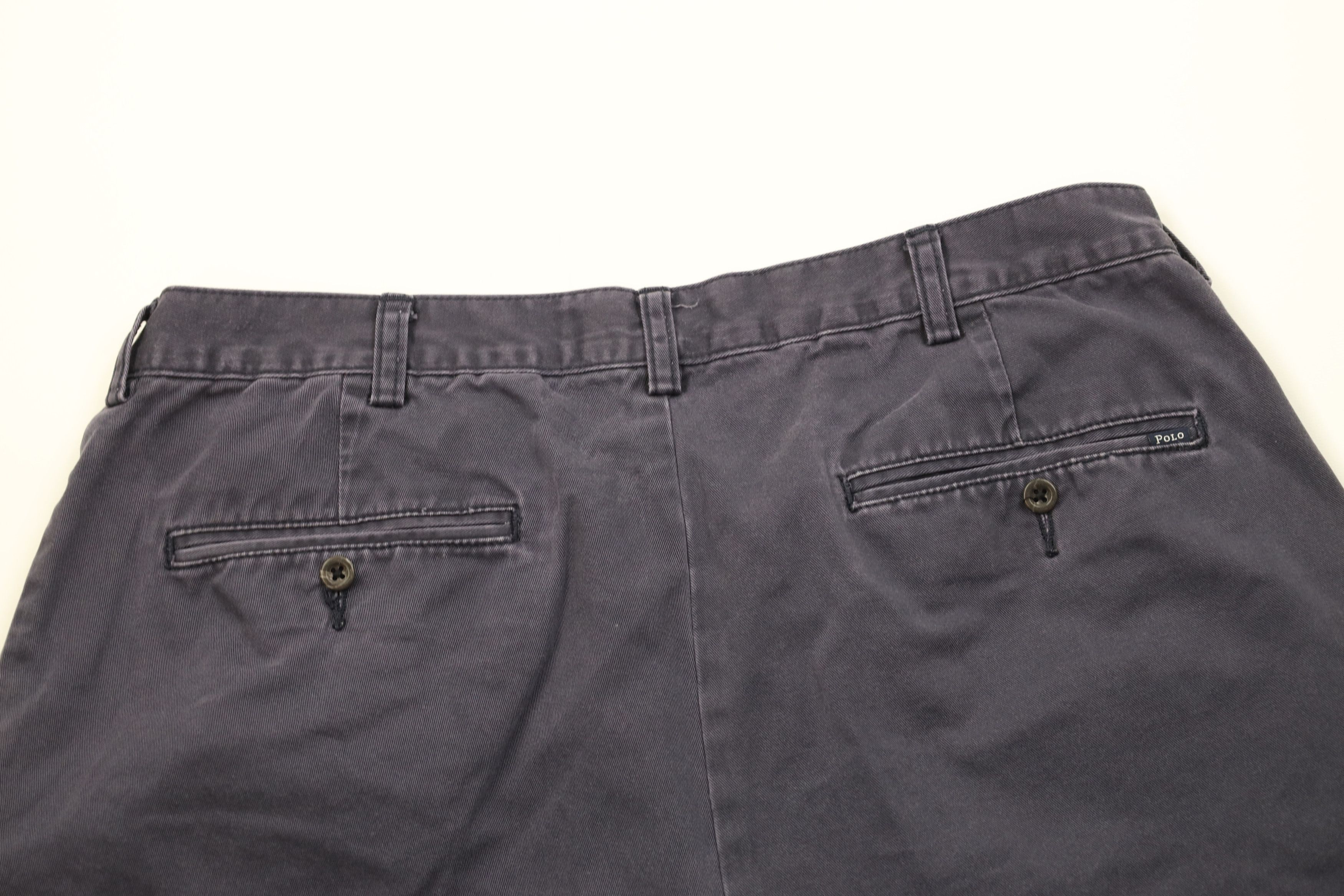Polo Ralph Lauren Vintage 90s Ralph Lauren Cotton Chino Shorts Golfing Blue Size US 36 / EU 52 - 10 Thumbnail