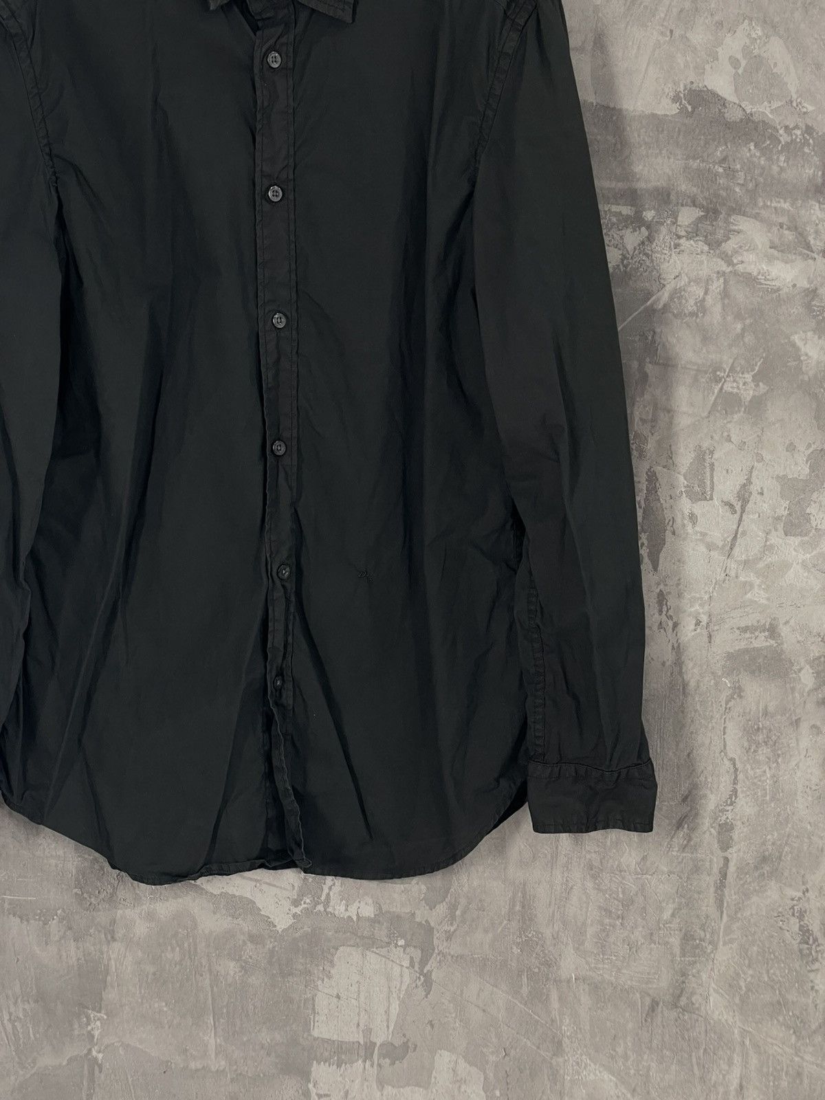 20471120 × Diesel × Japanese Brand Diesel Vintage Military Black Avant Garde Shirt Button Up Size US M / EU 48-50 / 2 - 6 Thumbnail