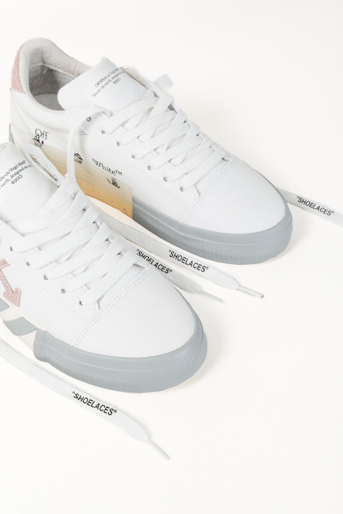 Off-White OFF-WHITE Low Vulcanized Canvas Low-Top Sneakers Size US 8.5 / IT 38.5 - 7 Thumbnail