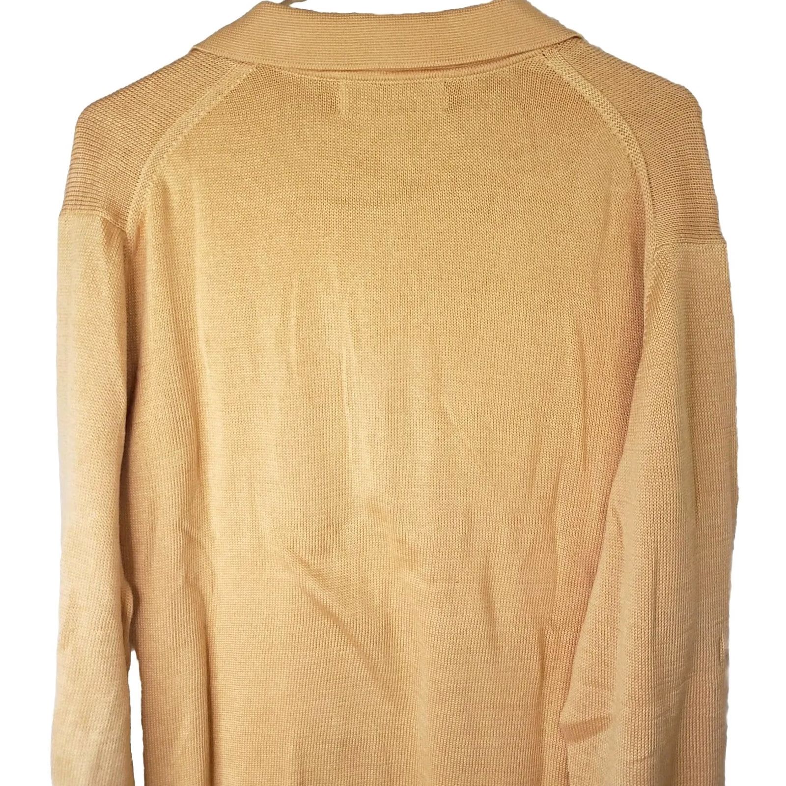 Vintage VINTAGE Fairway & Greene Pima Cotton Sweater Shirt L Men Yellow Collared US Flags Civil War Era Pullover Knit Lightweight Regular Ed. Size US L / EU 52-54 / 3 - 7 Thumbnail