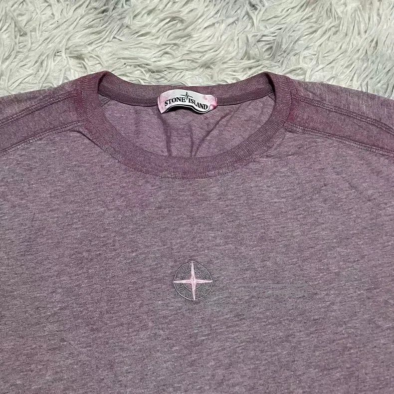 Stone Island Stone Island Dust Dyed Short Sleeve T-Shirt Red XXL Size US XXL / EU 58 / 5 - 3 Thumbnail