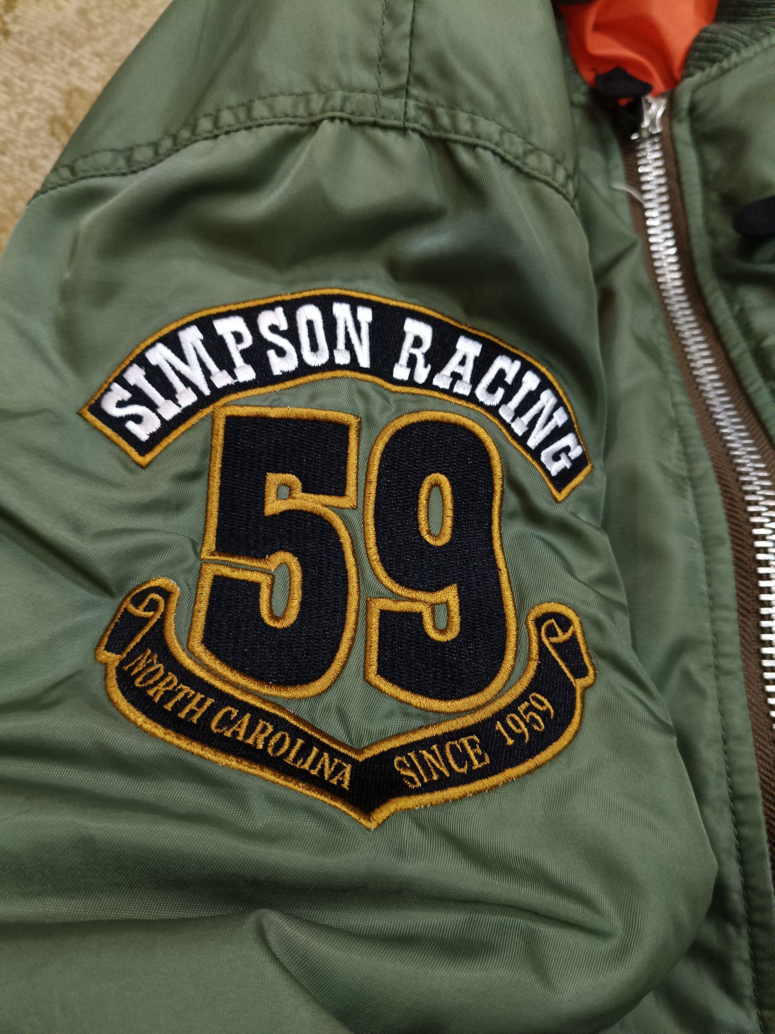 The Simpsons Simpson North Carolina Bomber Jacket Size US L / EU 52-54 / 3 - 7 Thumbnail