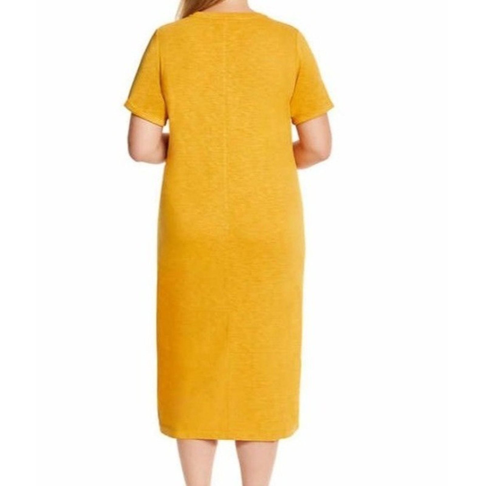 Jessica Simpson Jessica Simpson Yellow Dress Womens Midi Dress XXLarge Size XXL / US 16-18 / IT 52-54 - 6 Thumbnail