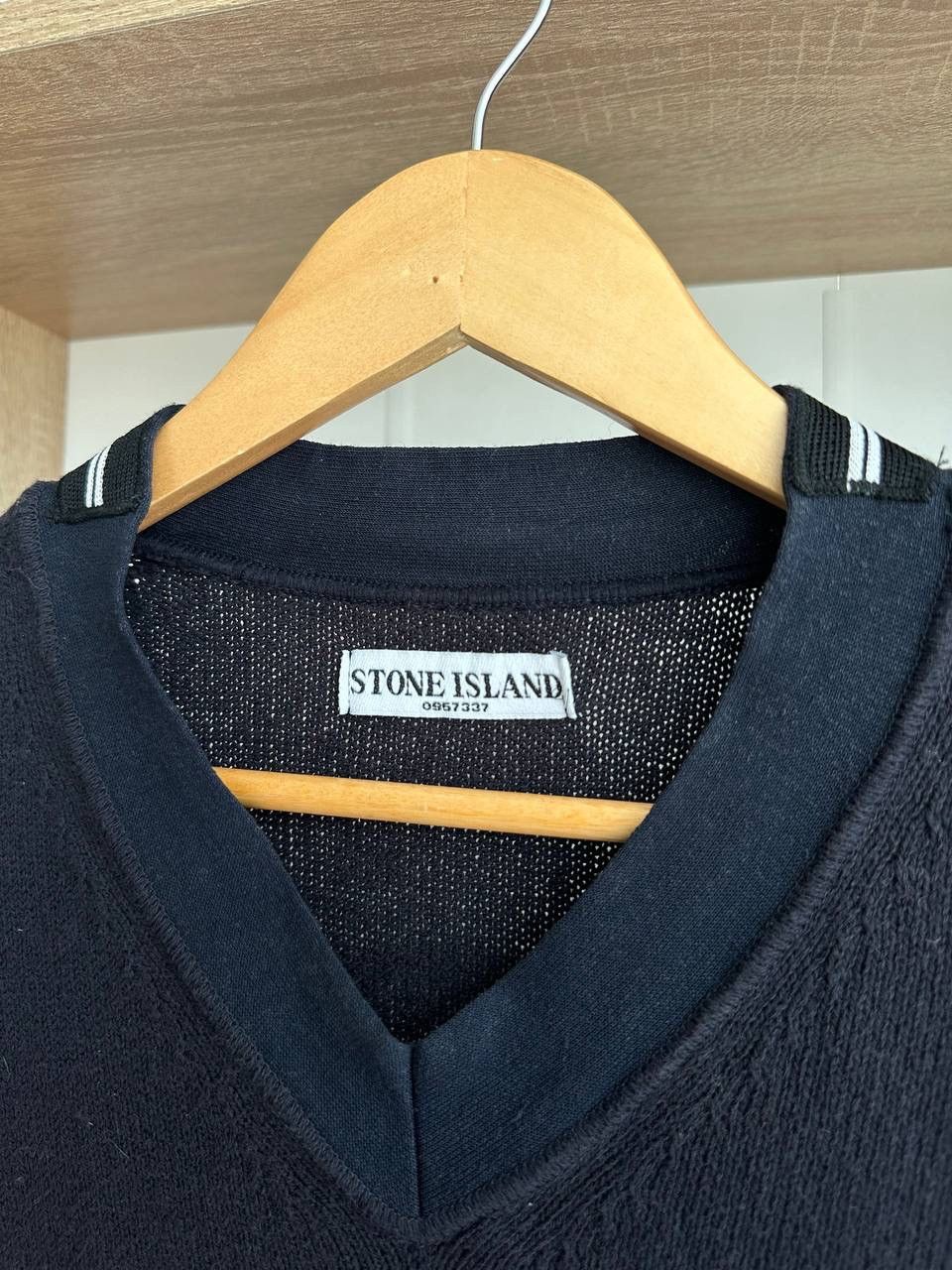 Stone Island × Vintage Vintage Stone Island Black Sweater Size US L / EU 52-54 / 3 - 8 Thumbnail