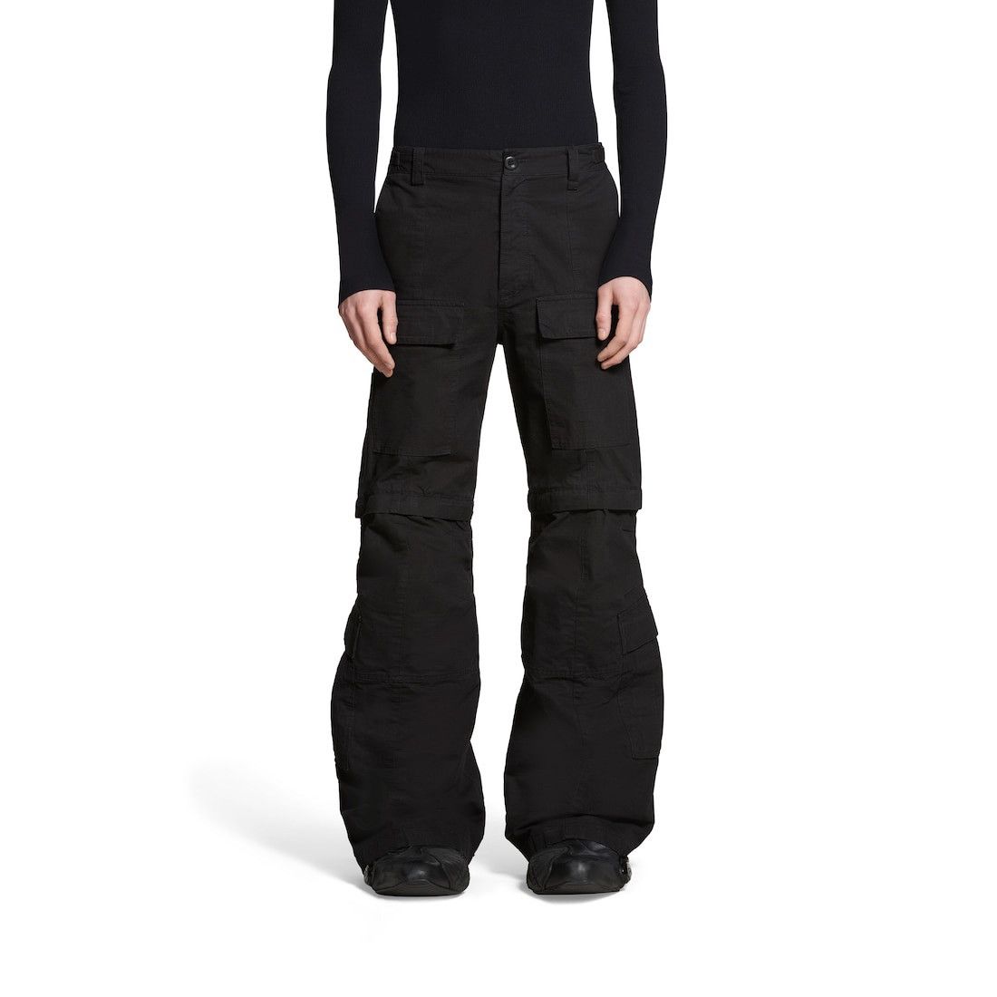 Balenciaga BALENCIAGA FW23 FLARED CARGO PANTS Size US 34 / EU 50 - 2 Thumbnail