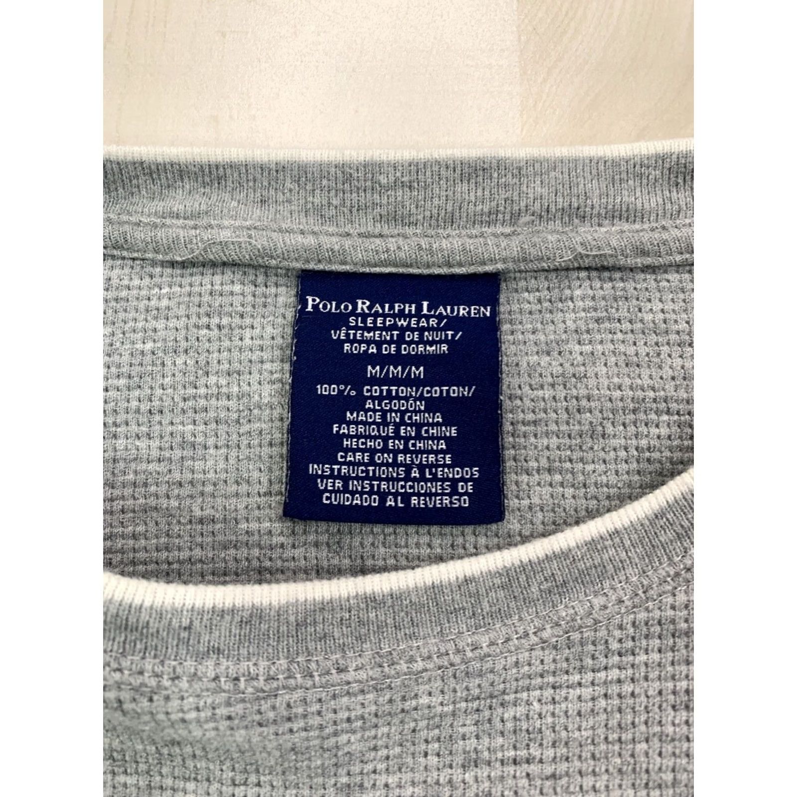 Ralph Lauren Polo Ralph Lauren Vtg Thermal Long Sleeve Shirt White Logo Mens M-13004 Size US M / EU 48-50 / 2 - 3 Thumbnail