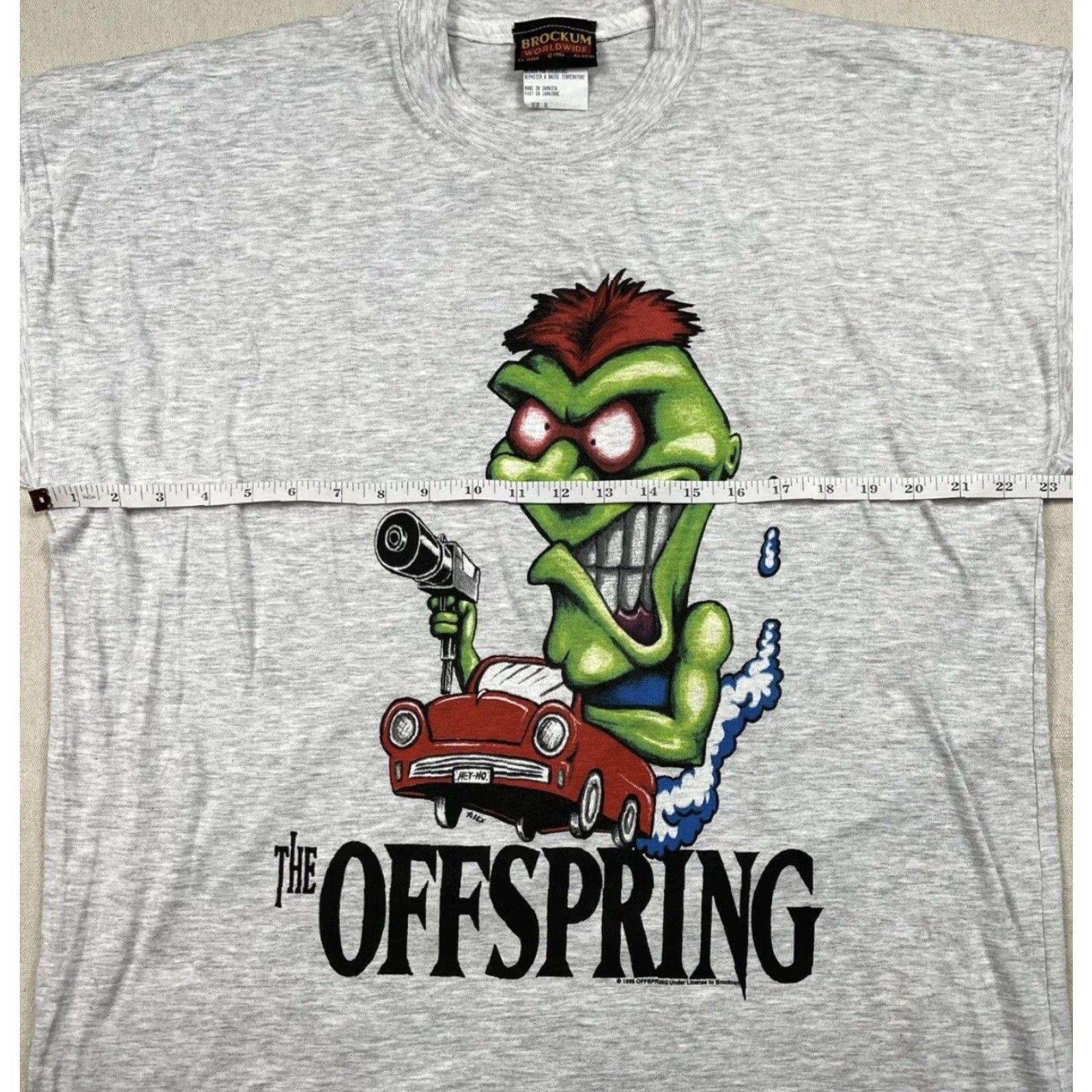 Vintage VINTAGE Brockum The Offspring T-Shirt XL Gray 90s Punk Tour Mens Shirt Short Sleeve Crew Neck Lightweight Cotton USA Size US XL / EU 56 / 4 - 5 Thumbnail