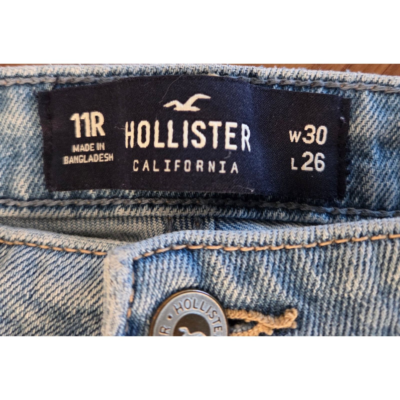 Hollister Hollister Womens11R Light Blue Distressed size30x26 Size 30" / US 8 / IT 44 - 6 Thumbnail