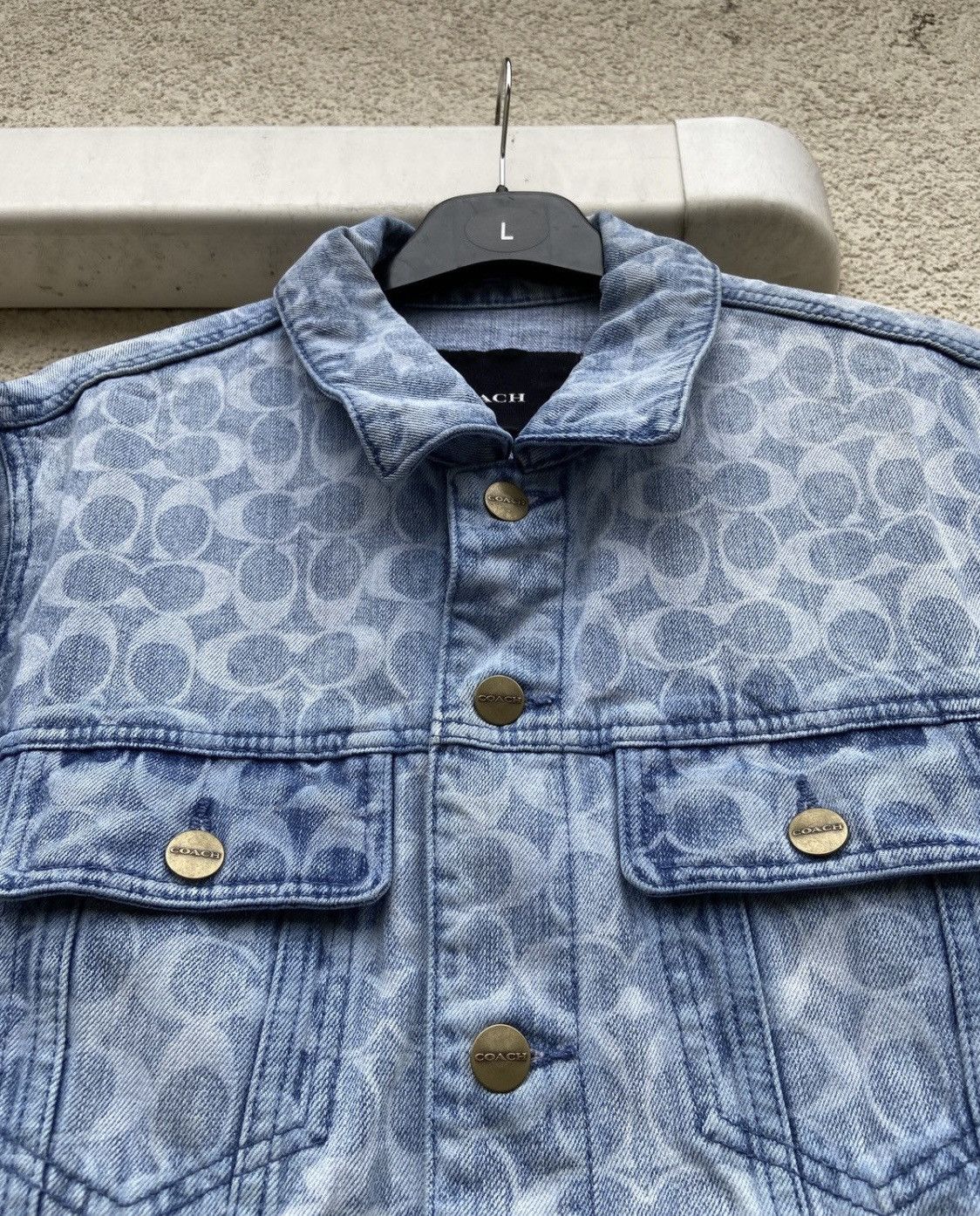 Coach Coach Monogram Denim Jacket luxury vintage Size US M / EU 48-50 / 2 - 2 Thumbnail