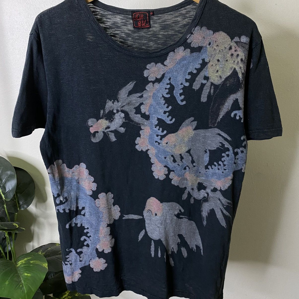 Japanese Brand Sukajan Motive Gold Fish Ed Hardy Karakuri Tamashii Style T Size US L / EU 52-54 / 3 - 2 Thumbnail