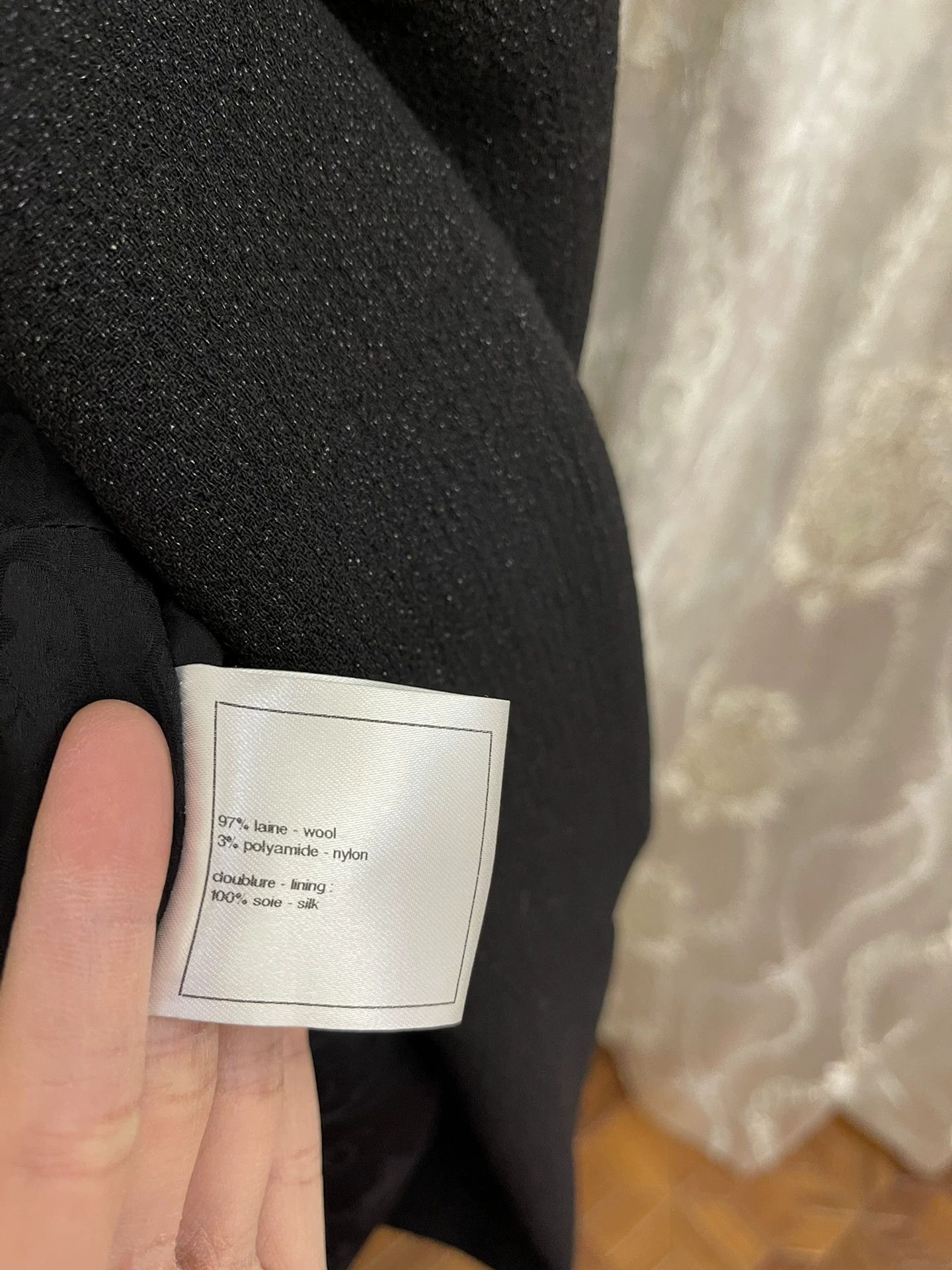Chanel Chanel Classic Black Wool Jacket Size 44 Size L / US 10 / IT 46 - 4 Thumbnail