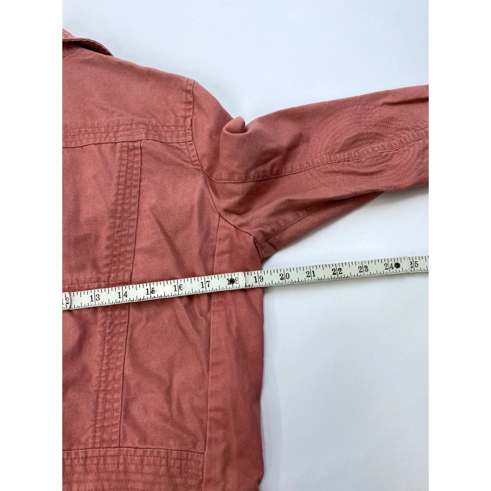 Hurley Hurley Jacket Womens XS Peach Orange 3/4 Sleeve Zip Pockets Casual Biker Motorcycle Size XS / US 0-2 / IT 36-38 - 8 Thumbnail
