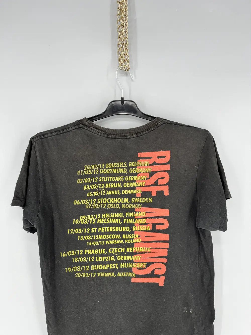 Band Tees × Vintage Rise Against 2012 Tour T Shirt Men’s Size S Rock Band Black Size US S / EU 44-46 / 1 - 9 Thumbnail