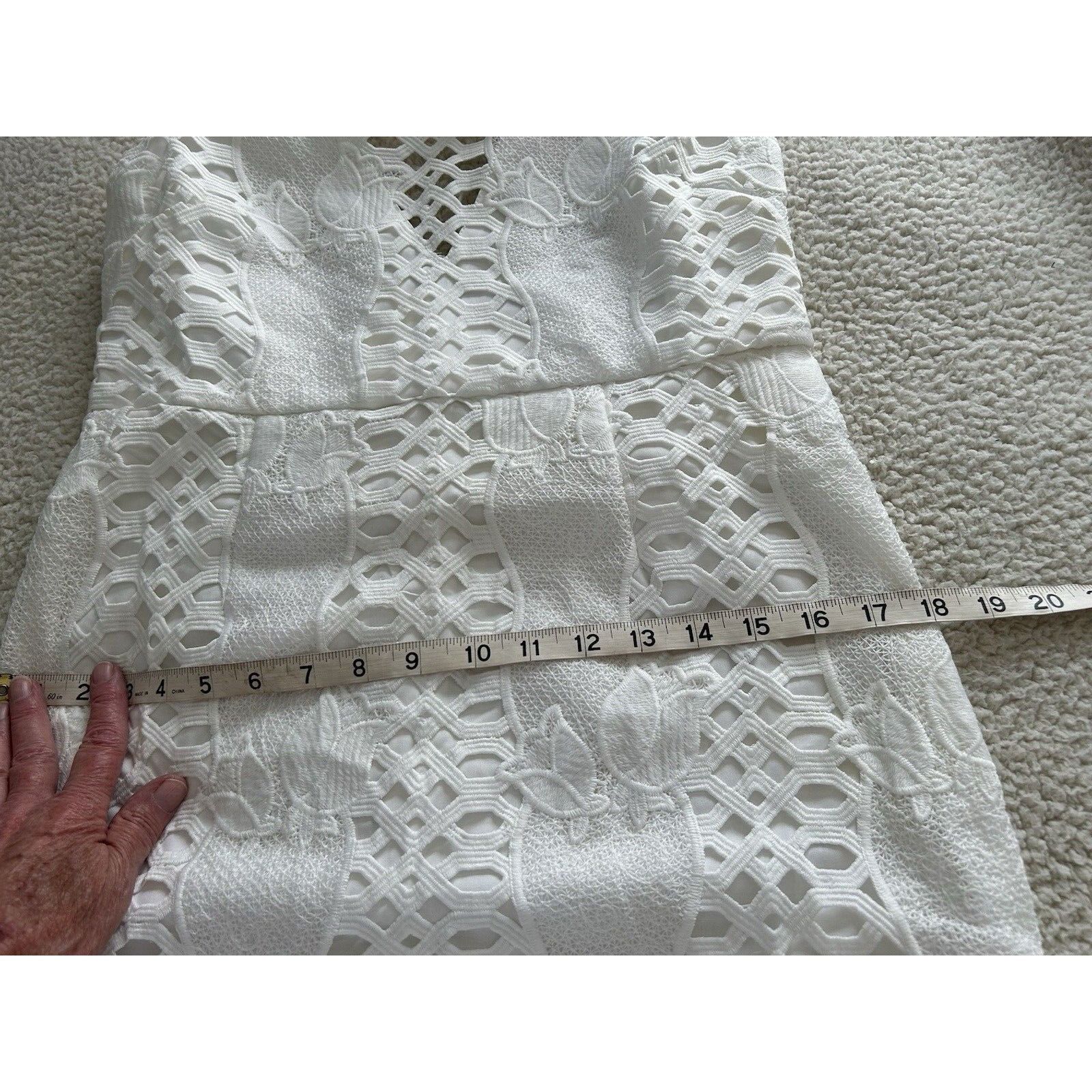 Other Endless Rose Strappy-Back Halter Neck White Lace Mermaid Bod Size L / US 10 / IT 46 - 8 Thumbnail