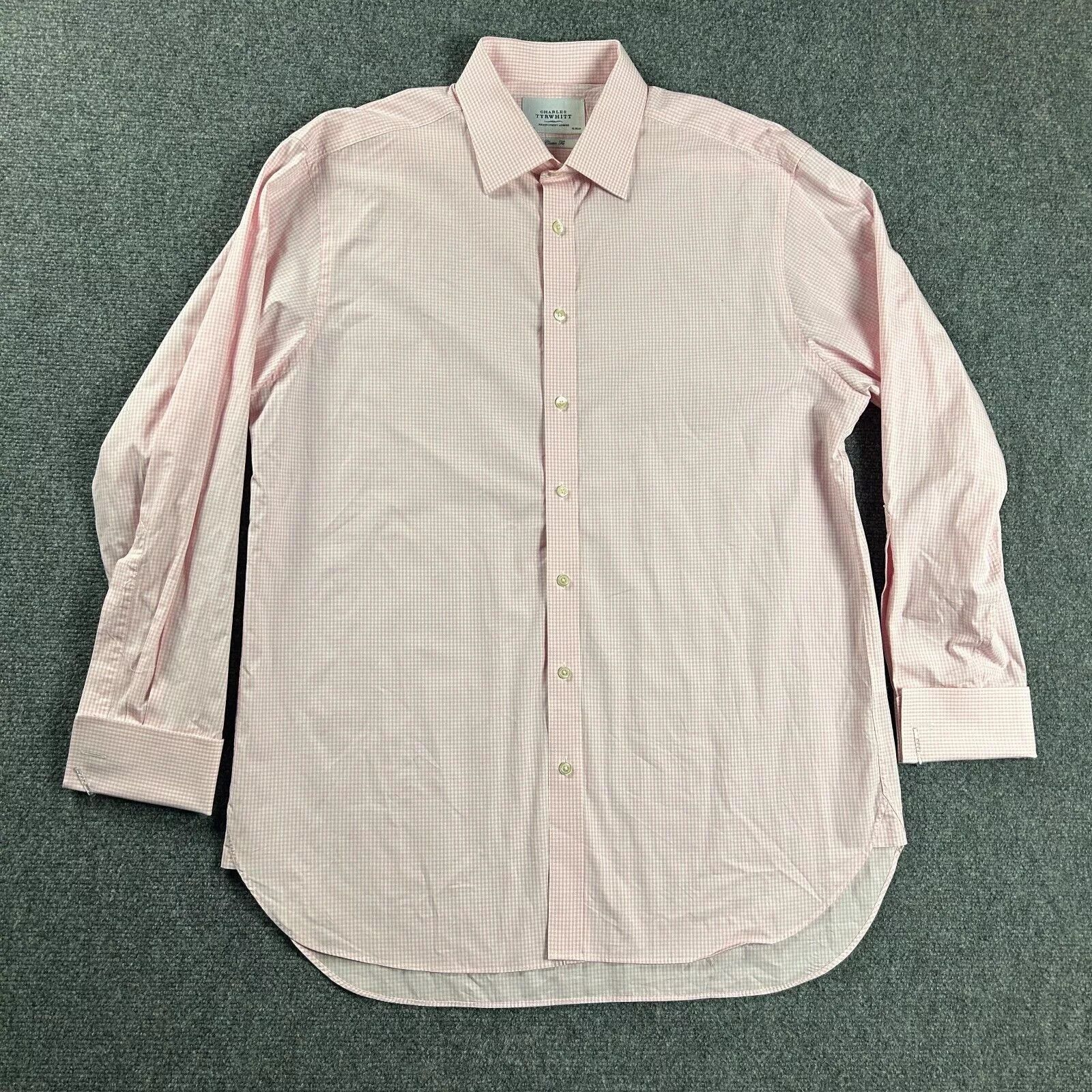 Charles Tyrwhitt Charles Tyrwhitt Shirt Mens 17 Classic Fit French Cuff Size US L / EU 52-54 / 3 - 1 Thumbnail