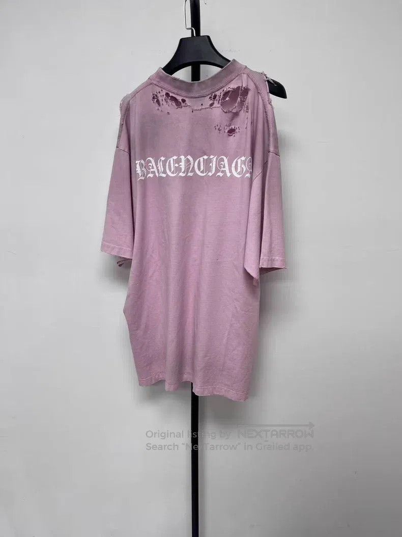 Balenciaga Balenciaga Letter Logo Embroidered Straight Short Sleeve S Size M / US 6-8 / IT 42-44 - 1 Thumbnail