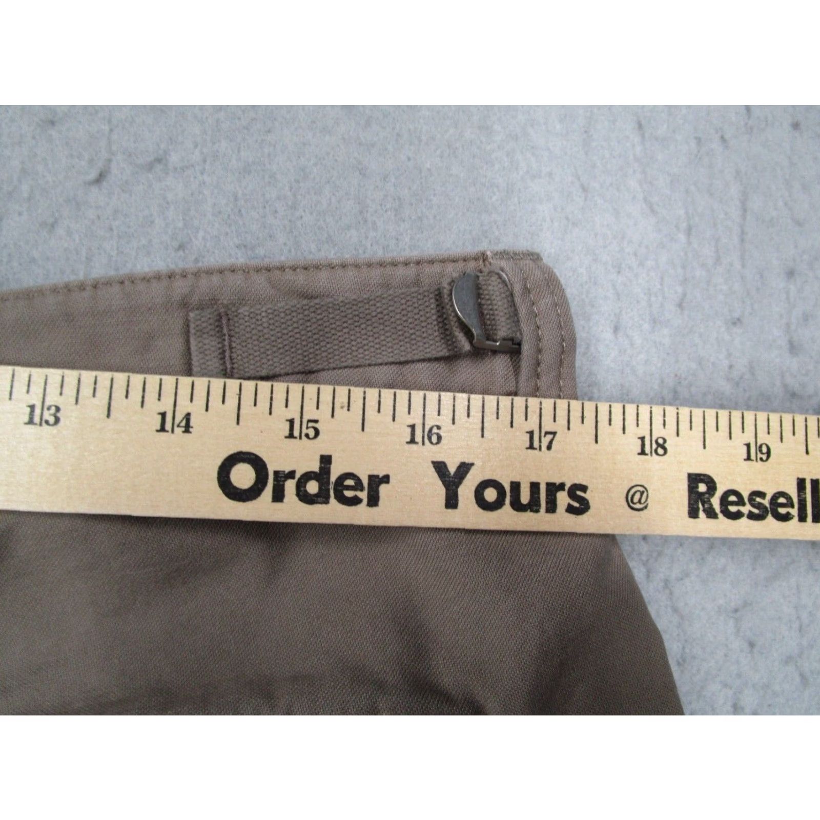 TNA VINTAGE TNA Cargo Pants Women’s 12 Brown Canvas Mid Rise Straight Leg Adjustable Waist Fall Spring Summer Winter Casual Workwear Size 34" / US 12 / IT 48 - 6 Thumbnail