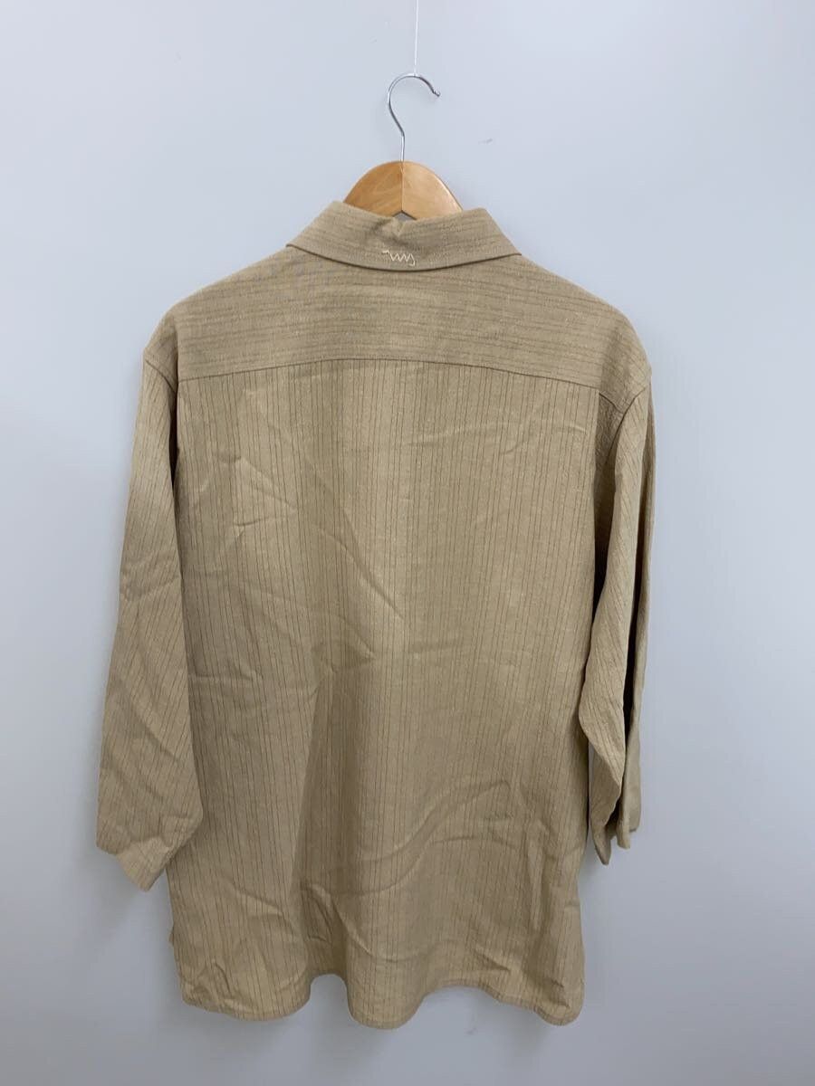 Visvim Beige Linen Stripe Sleeve Shirt Size US S / EU 44-46 / 1 - 2 Thumbnail