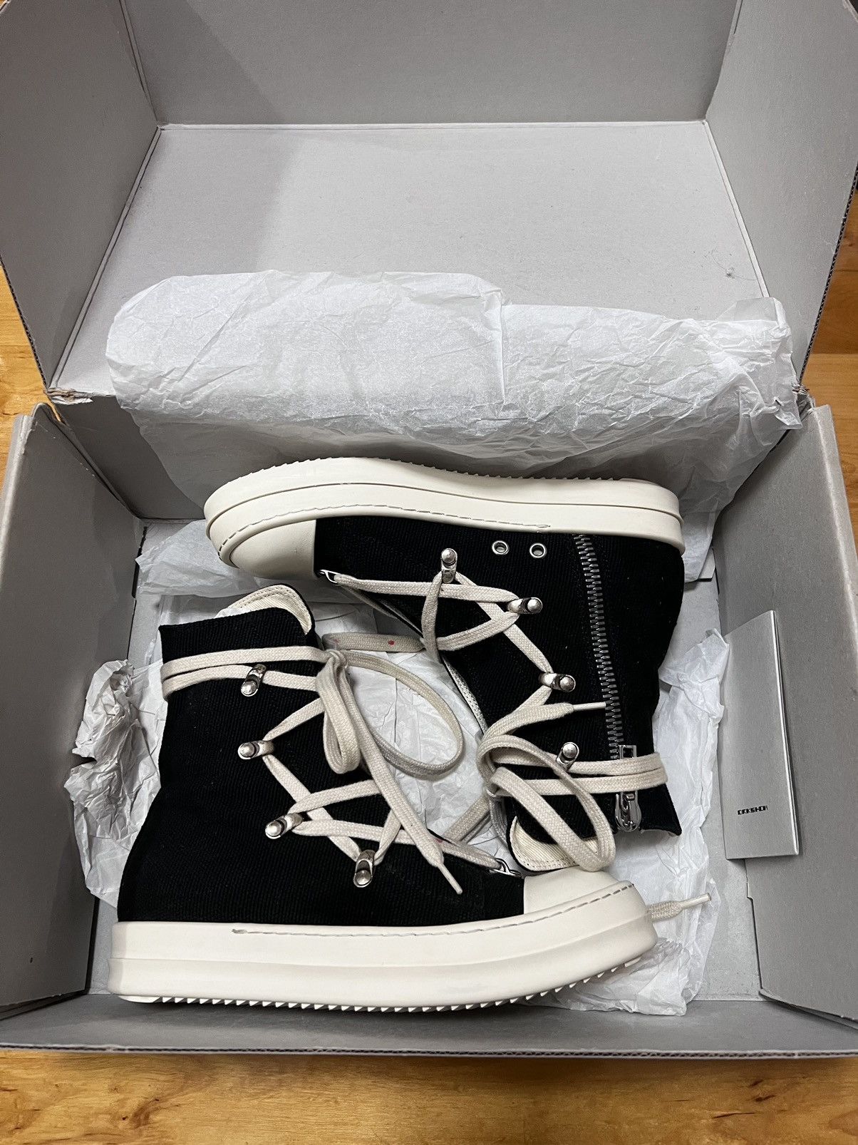 Rick Owens Drkshdw Rick owens drkshdw hexagram ramones high top sneakers sz36 Size US 6 / IT 36 - 11 Thumbnail