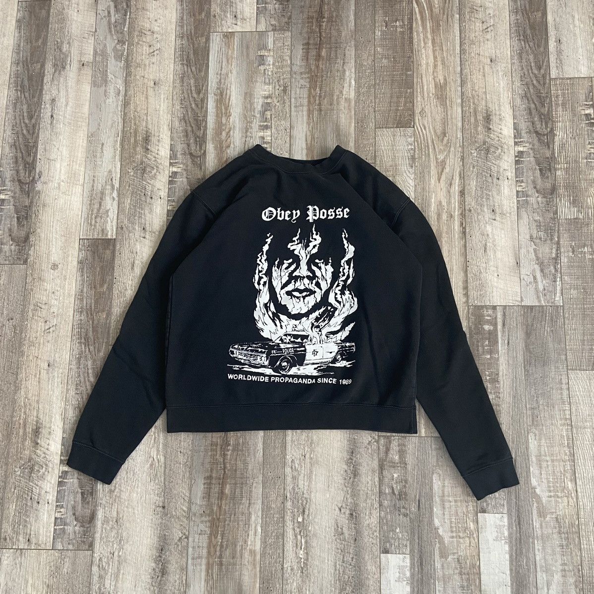 Vintage Obey graphic sweater | Grailed