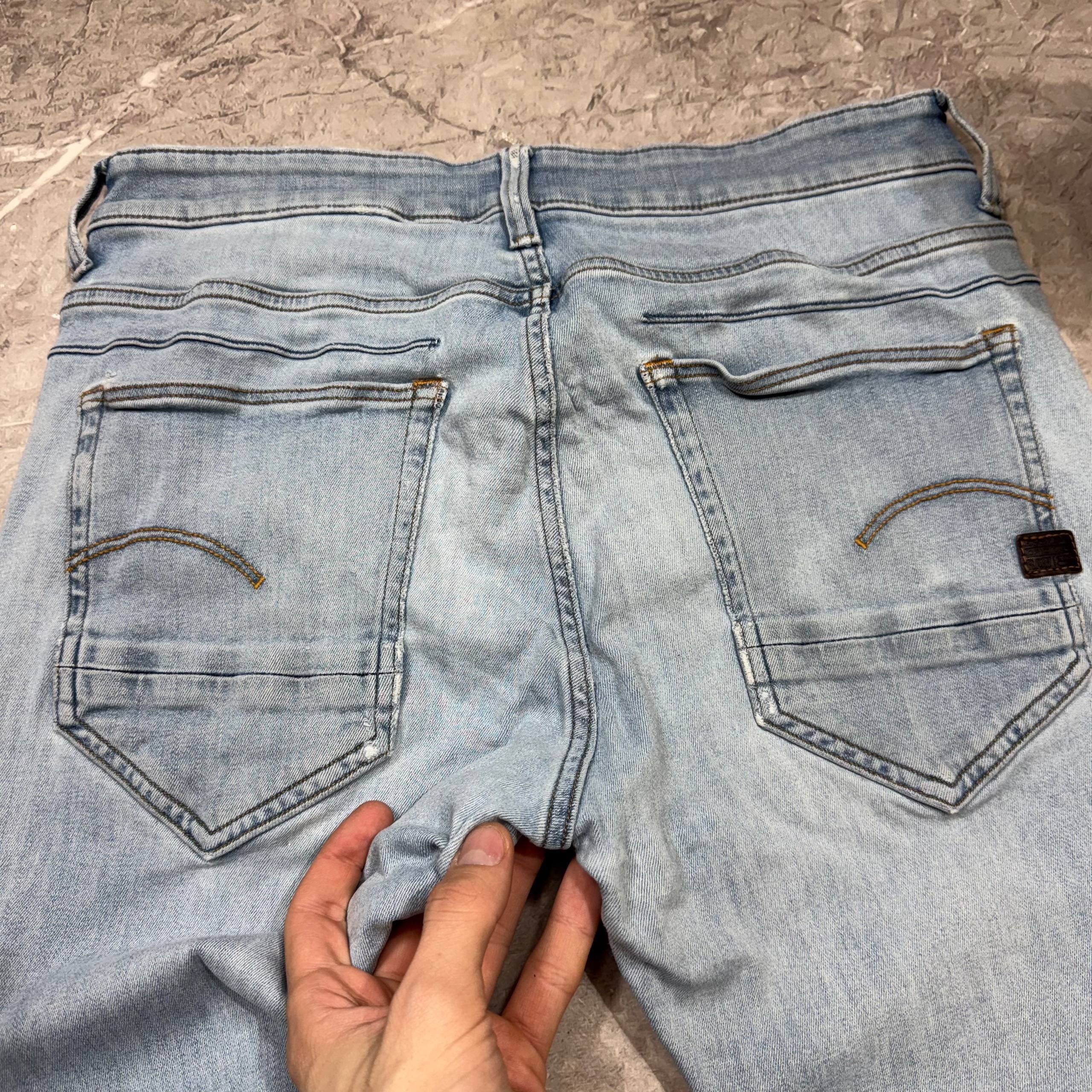 G-Star G-Star Raw Denim Faded Blue Y2K D-Staq 5-Pocket Jeans 32x32 Size US 33 - 15 Thumbnail